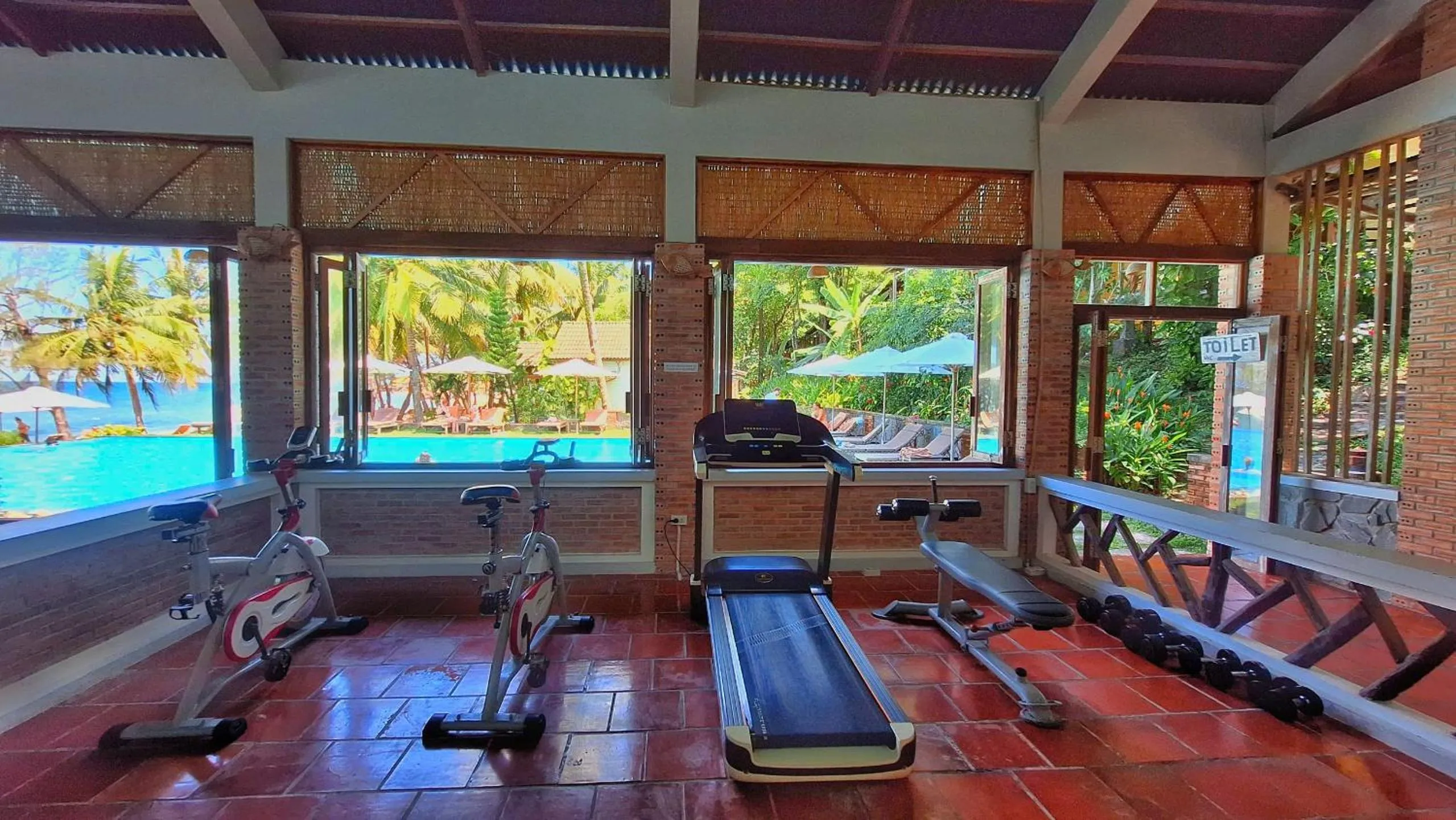 Fitness centre/facilities in Ancarine Beach Resort