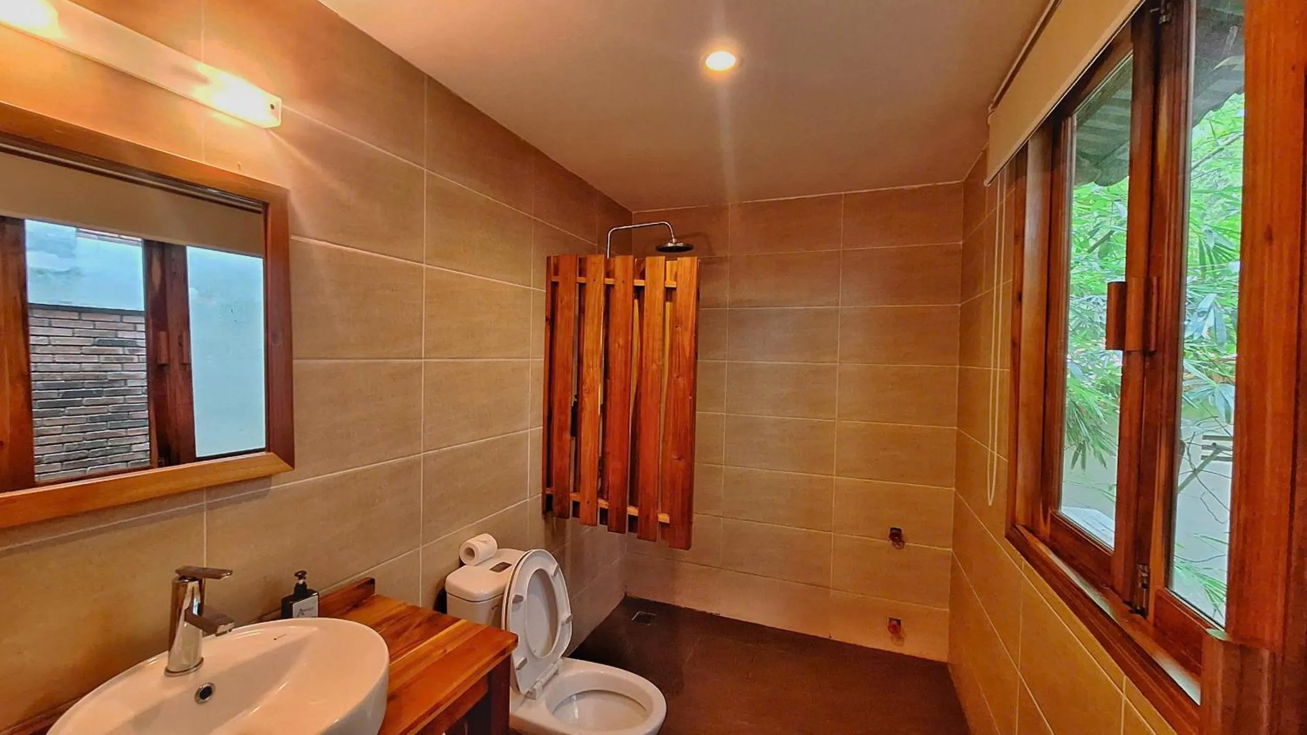 Shower in Ancarine Beach Resort
