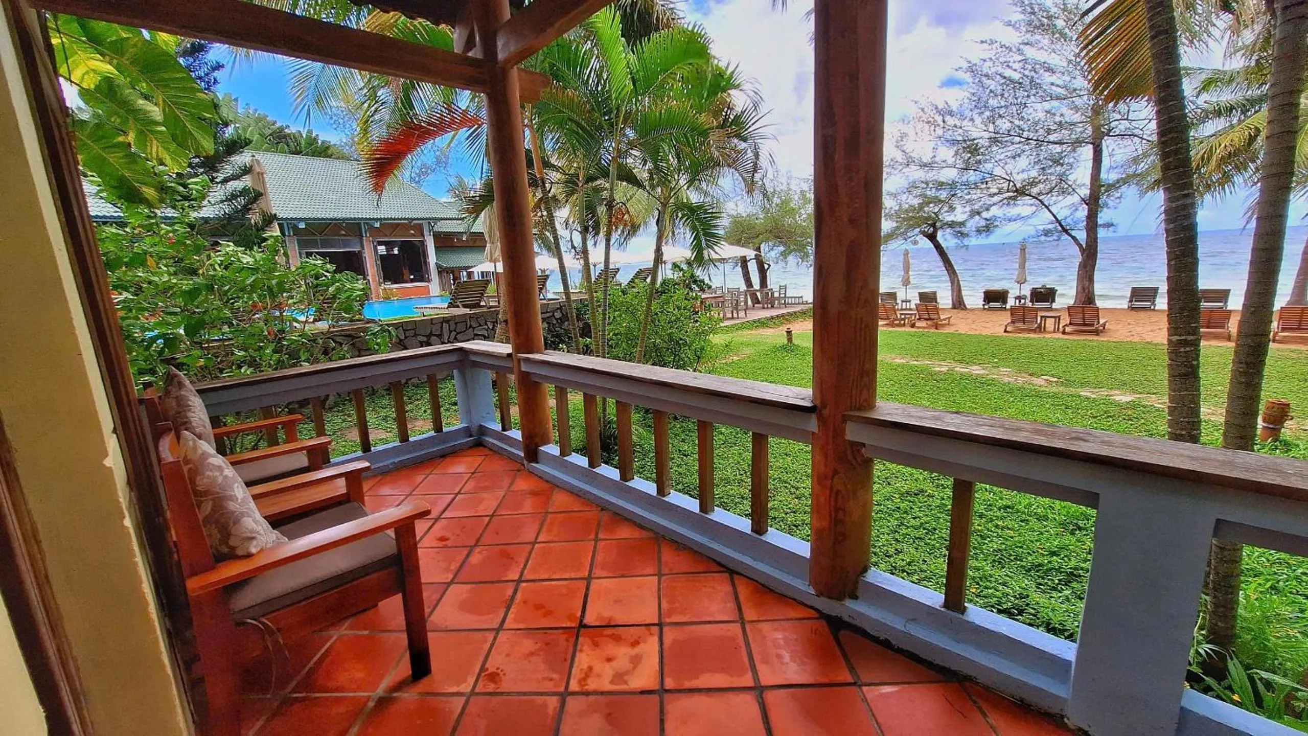 Patio in Ancarine Beach Resort