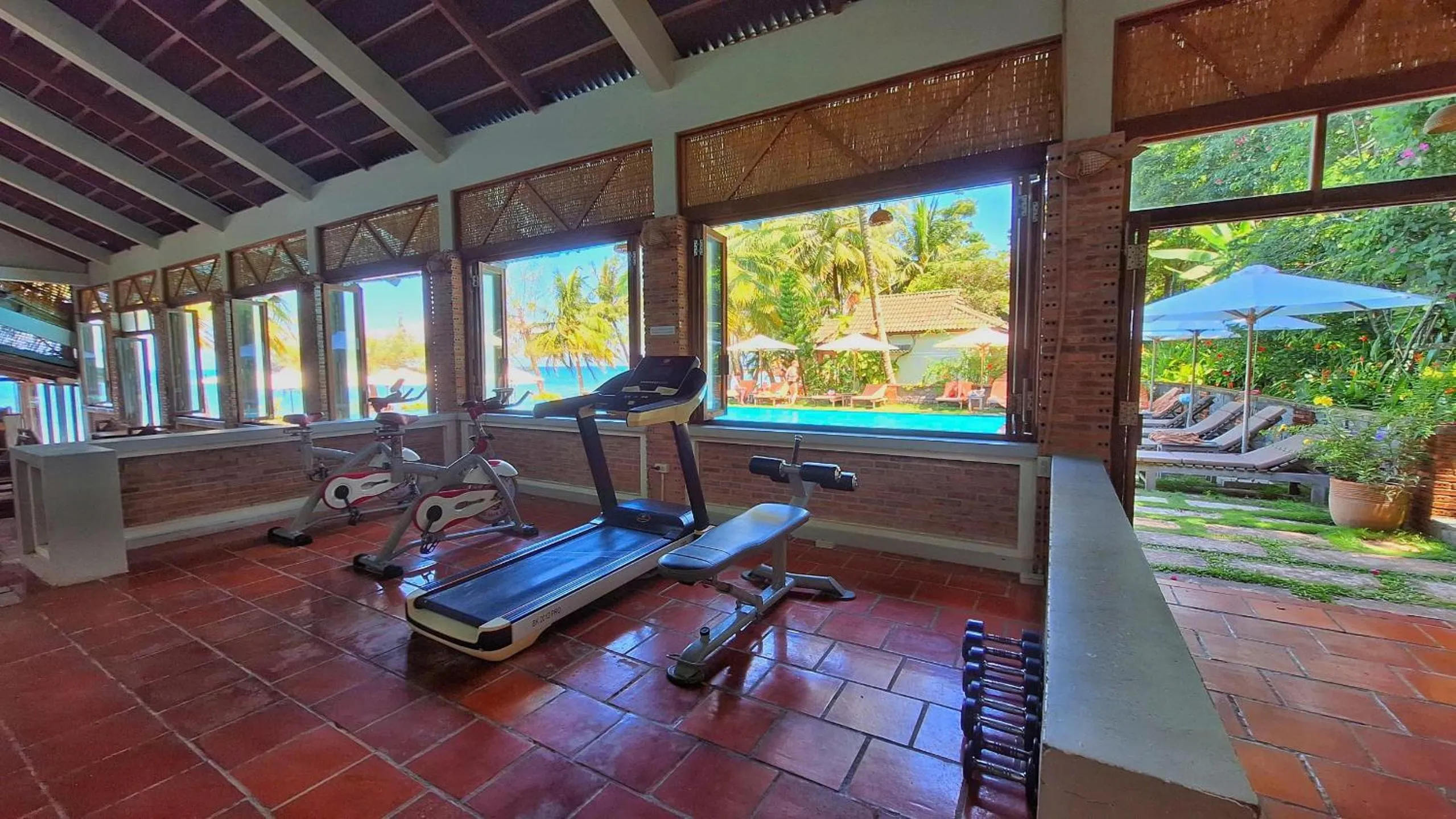 Fitness centre/facilities in Ancarine Beach Resort