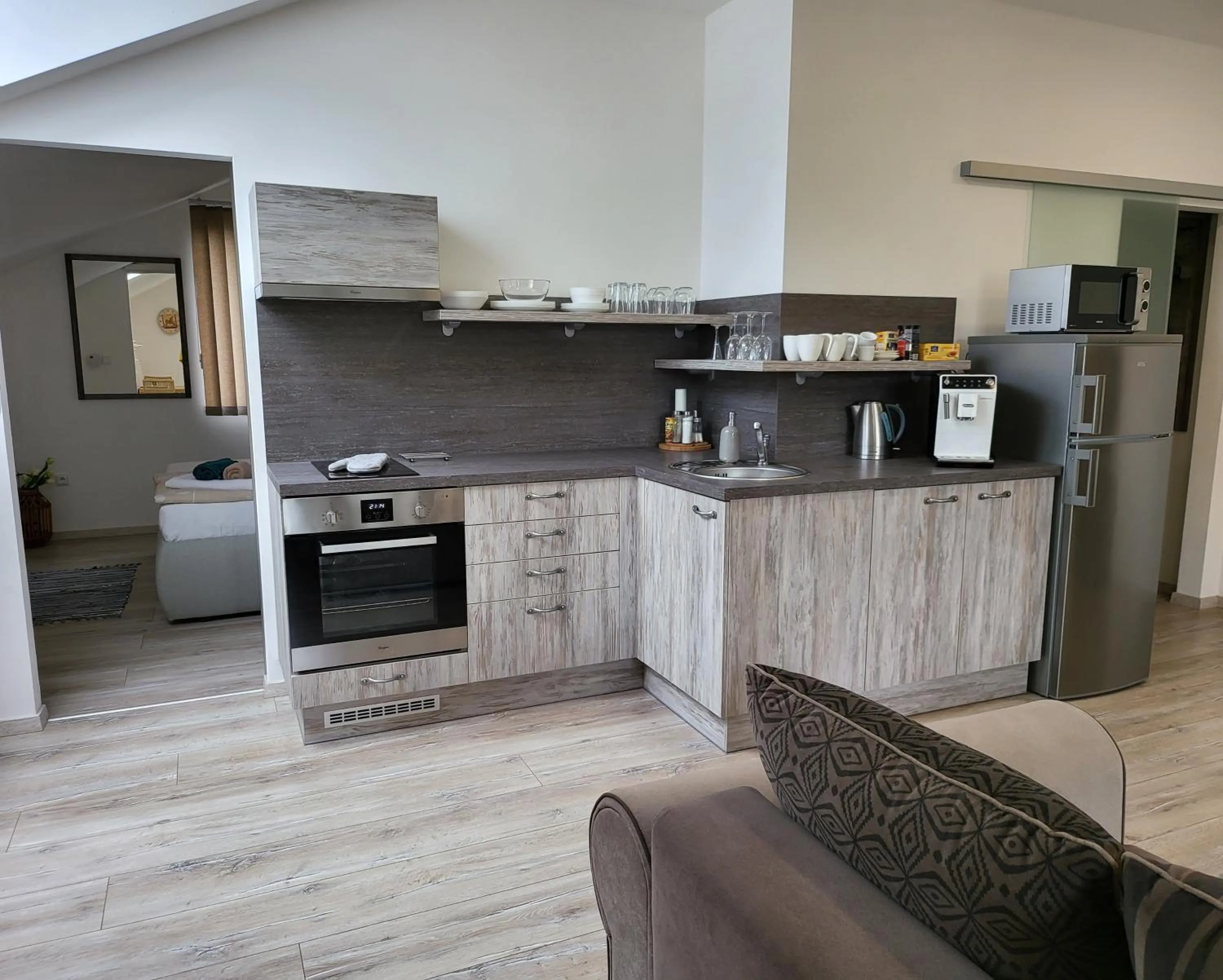 Kitchen or kitchenette in Apartments Gerda