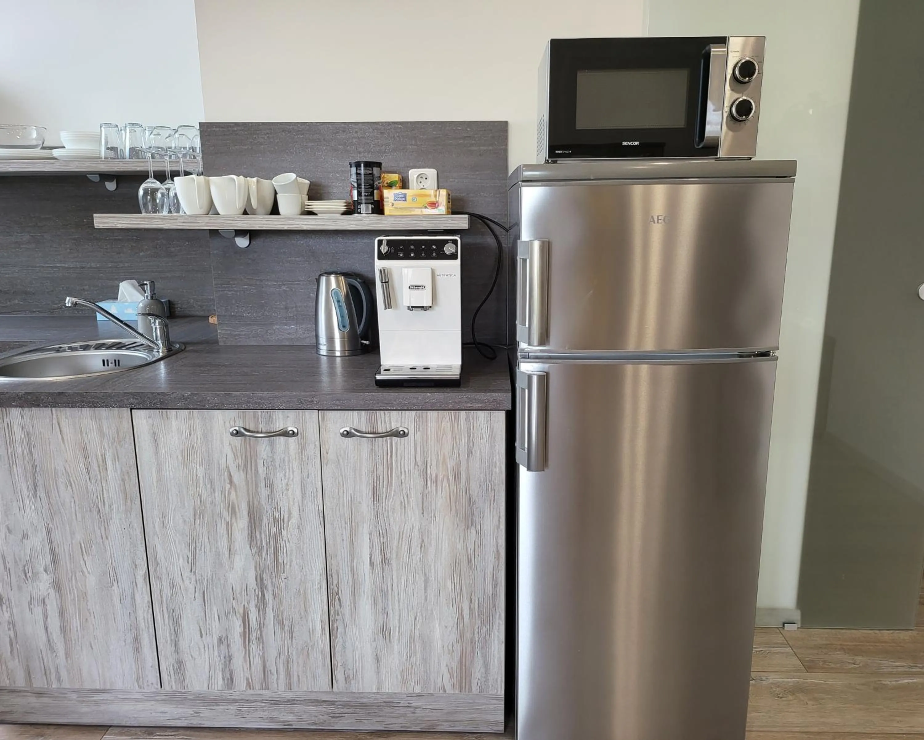 Kitchen or kitchenette in Apartments Gerda