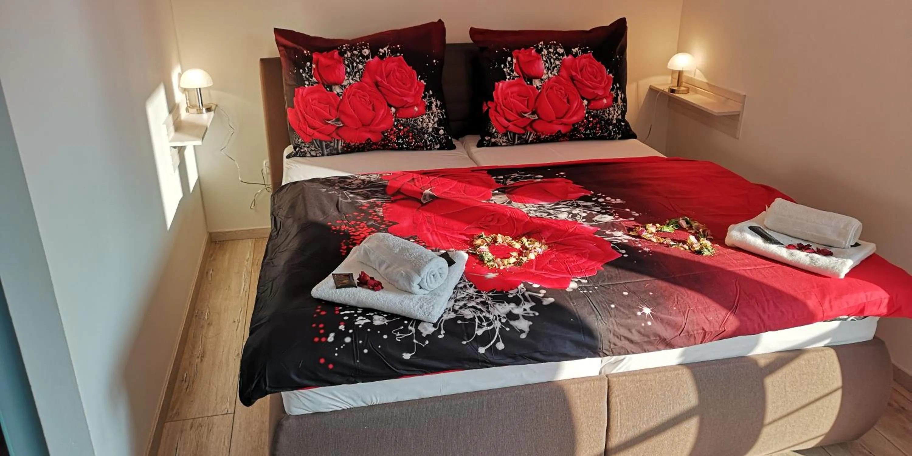 Bed in Apartments Gerda