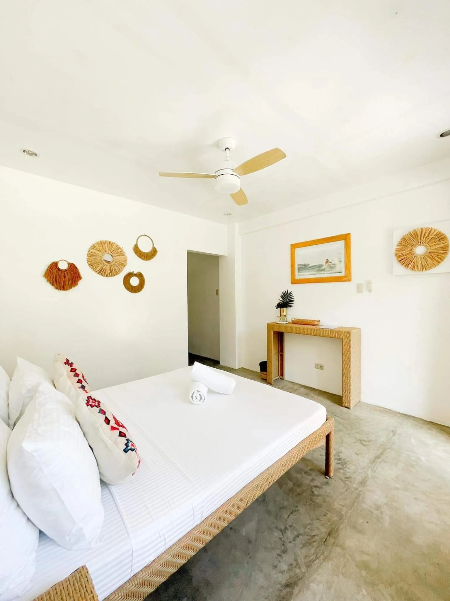 Bed in Tropical Temple Siargao Resort