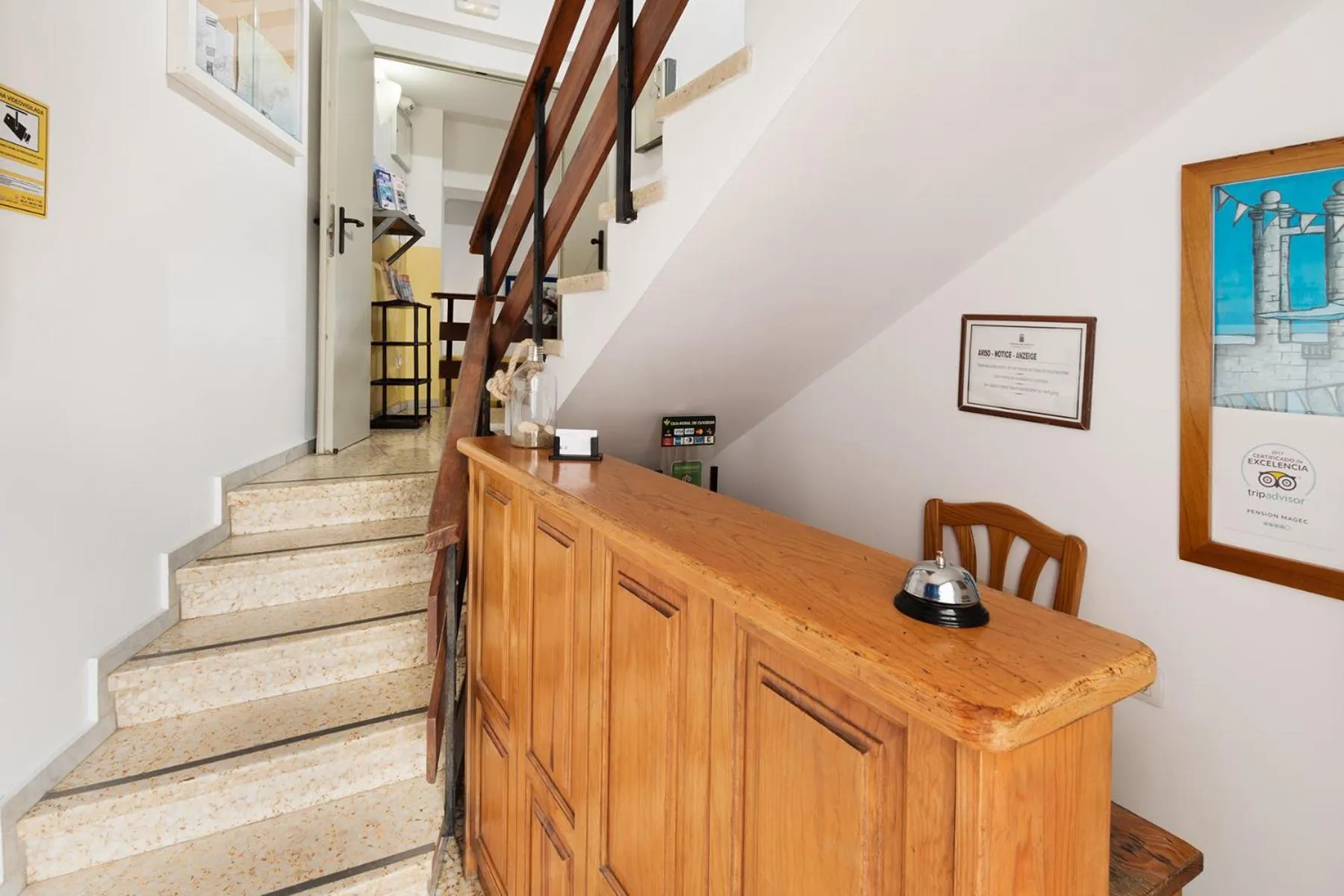 Lobby or reception in Hostal Magec