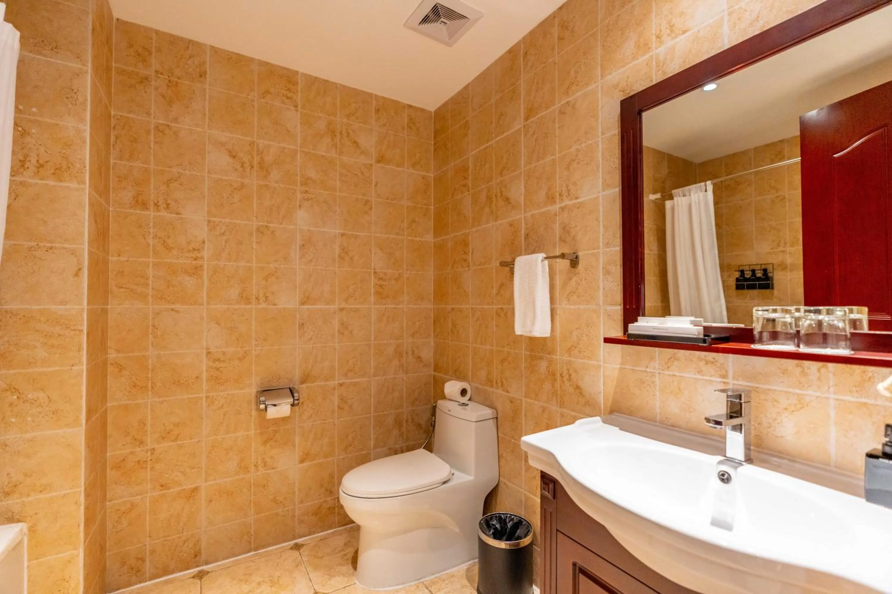 Bathroom in Olympia City Hotel by Dara