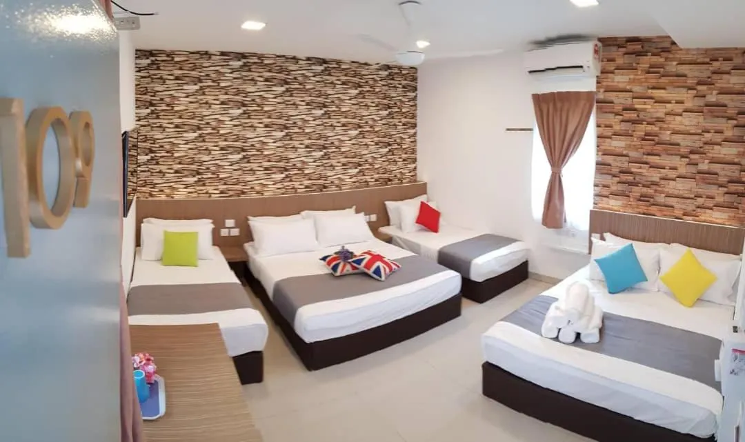 Bed in Teruntum 96 Guest house