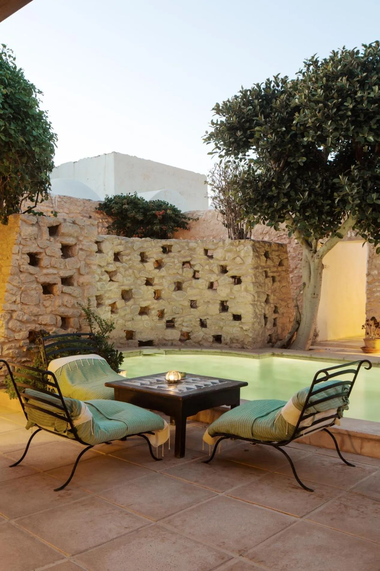 Patio in Hotel Dar Dhiafa