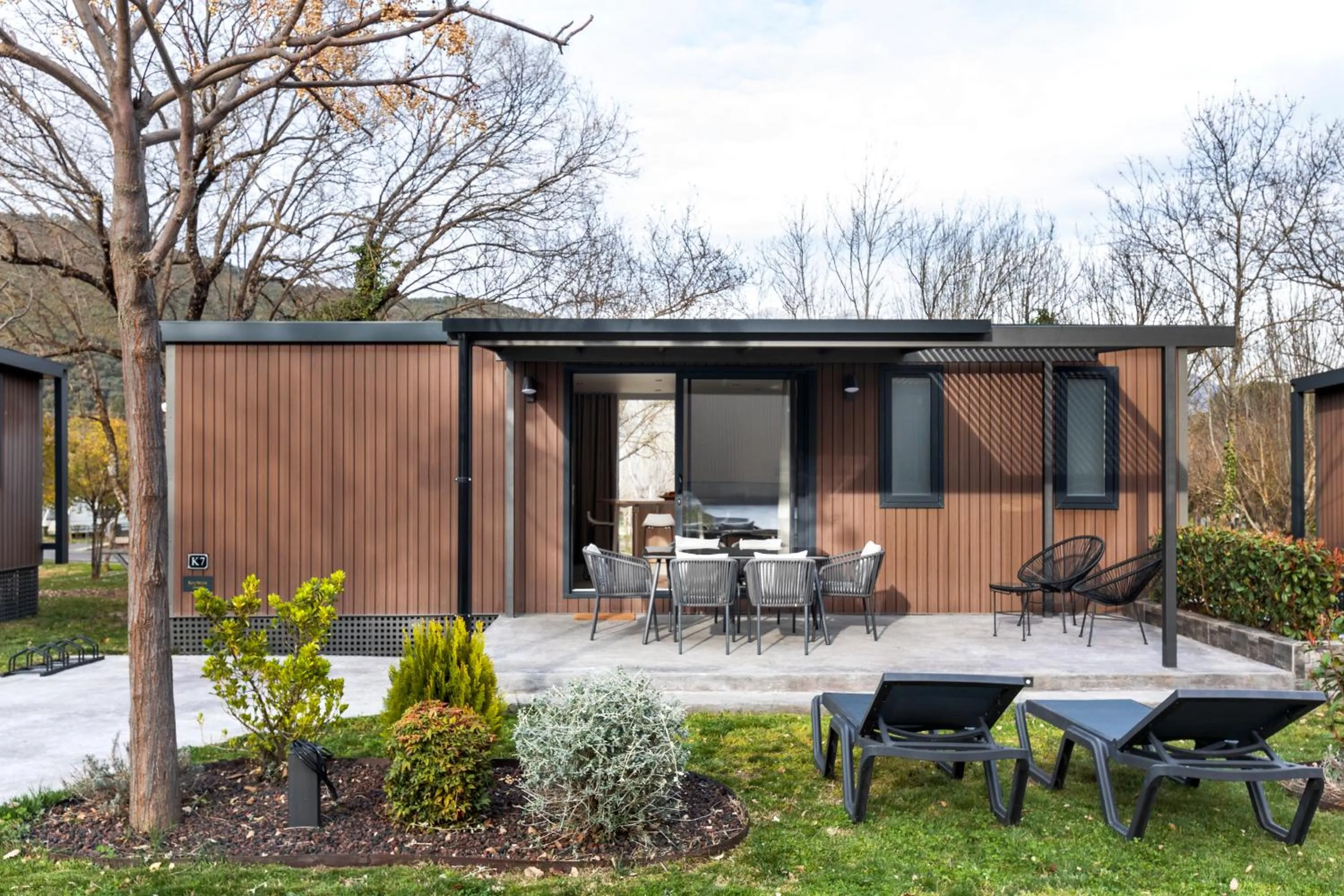 Patio in wecamp Pirineos