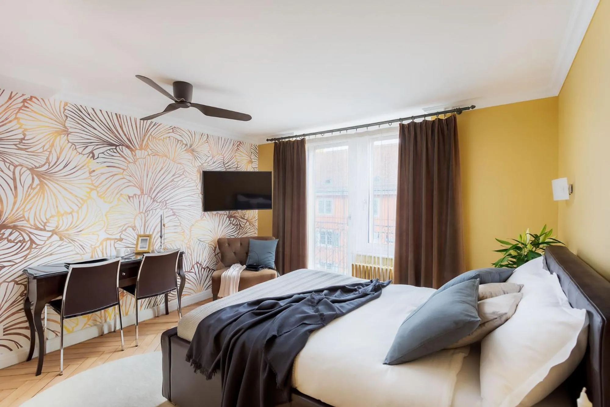 Bed in VISIONAPARTMENTS Albertstrasse - contactless check-in