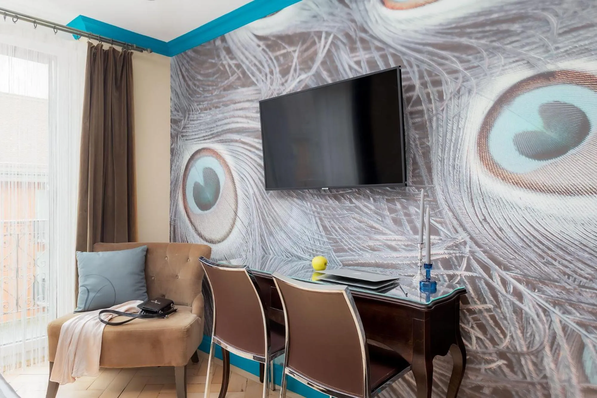 Communal lounge/ TV room in VISIONAPARTMENTS Albertstrasse - contactless check-in