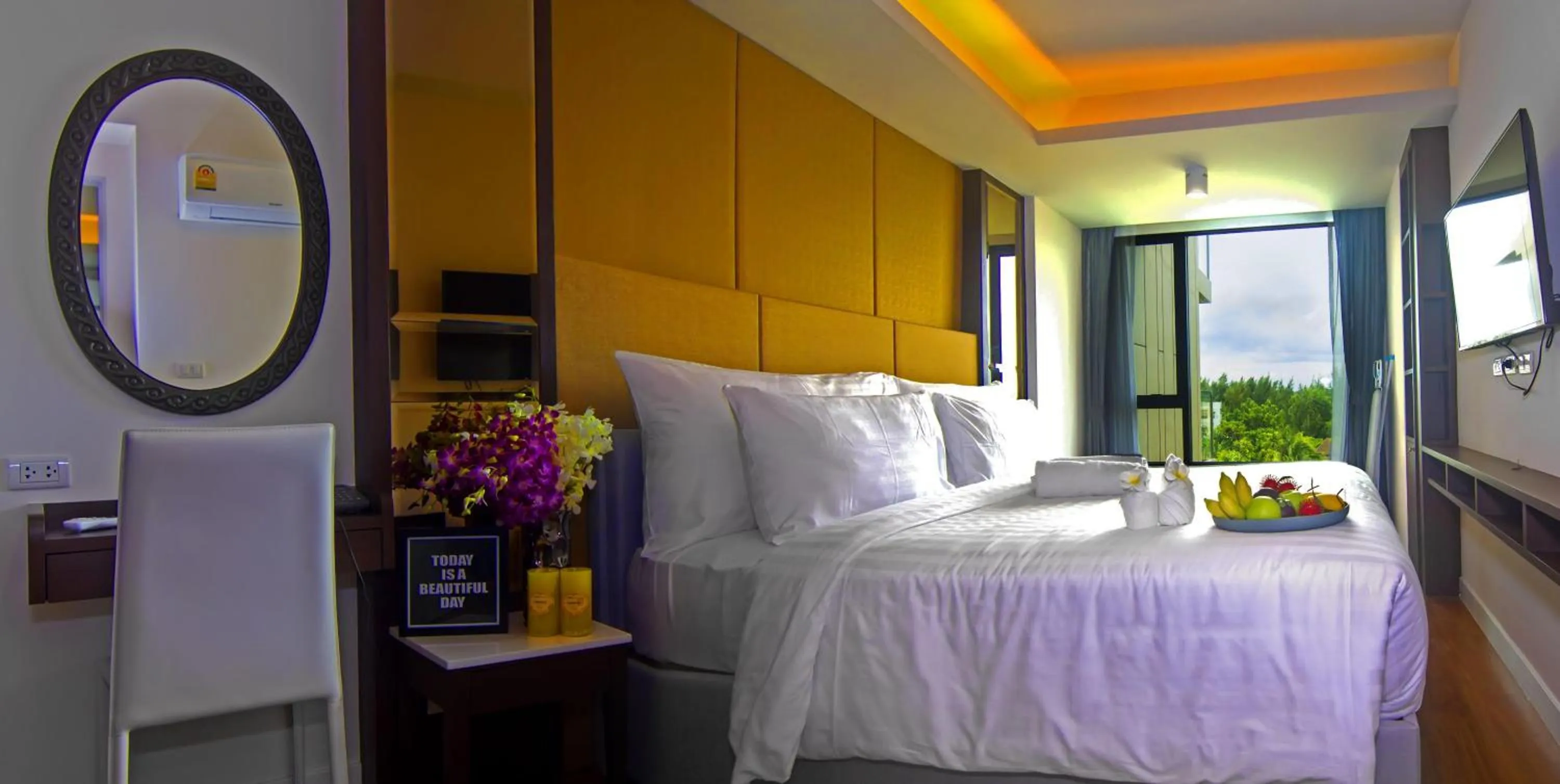 Bed in The Aristo by Holy Cow, 2-BR, mountain view