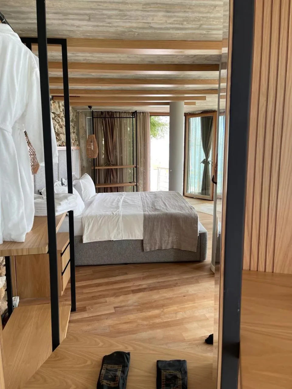 Bed in Buzë Boutique Hotel