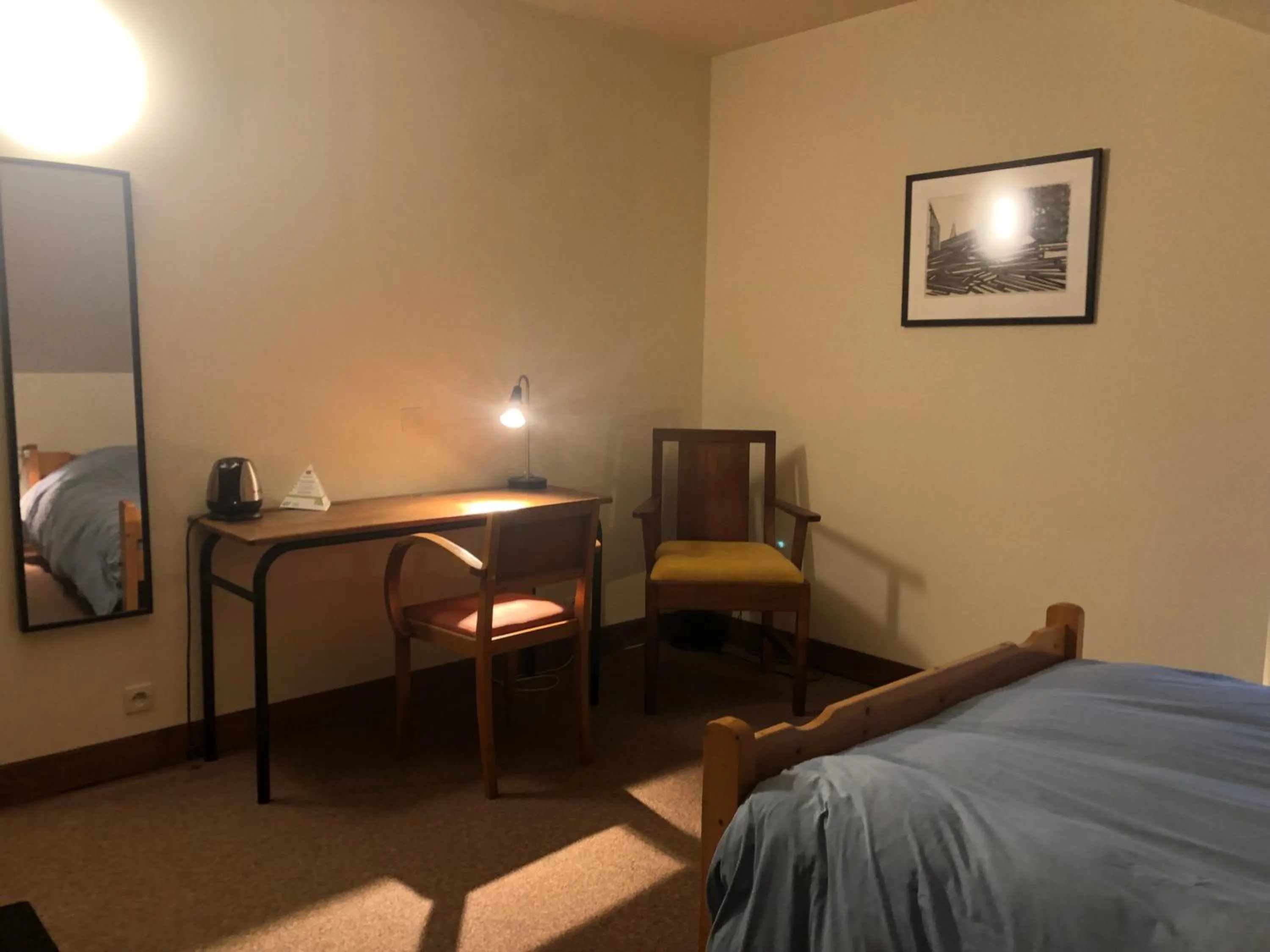 Bed in Chambre d'hôtes L'Ermite