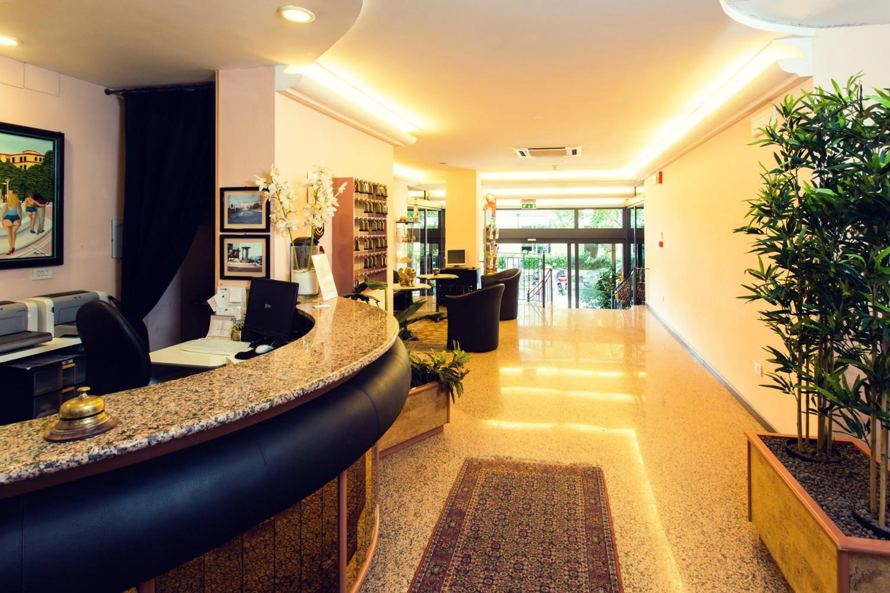 Lobby or reception in Hotel Antares