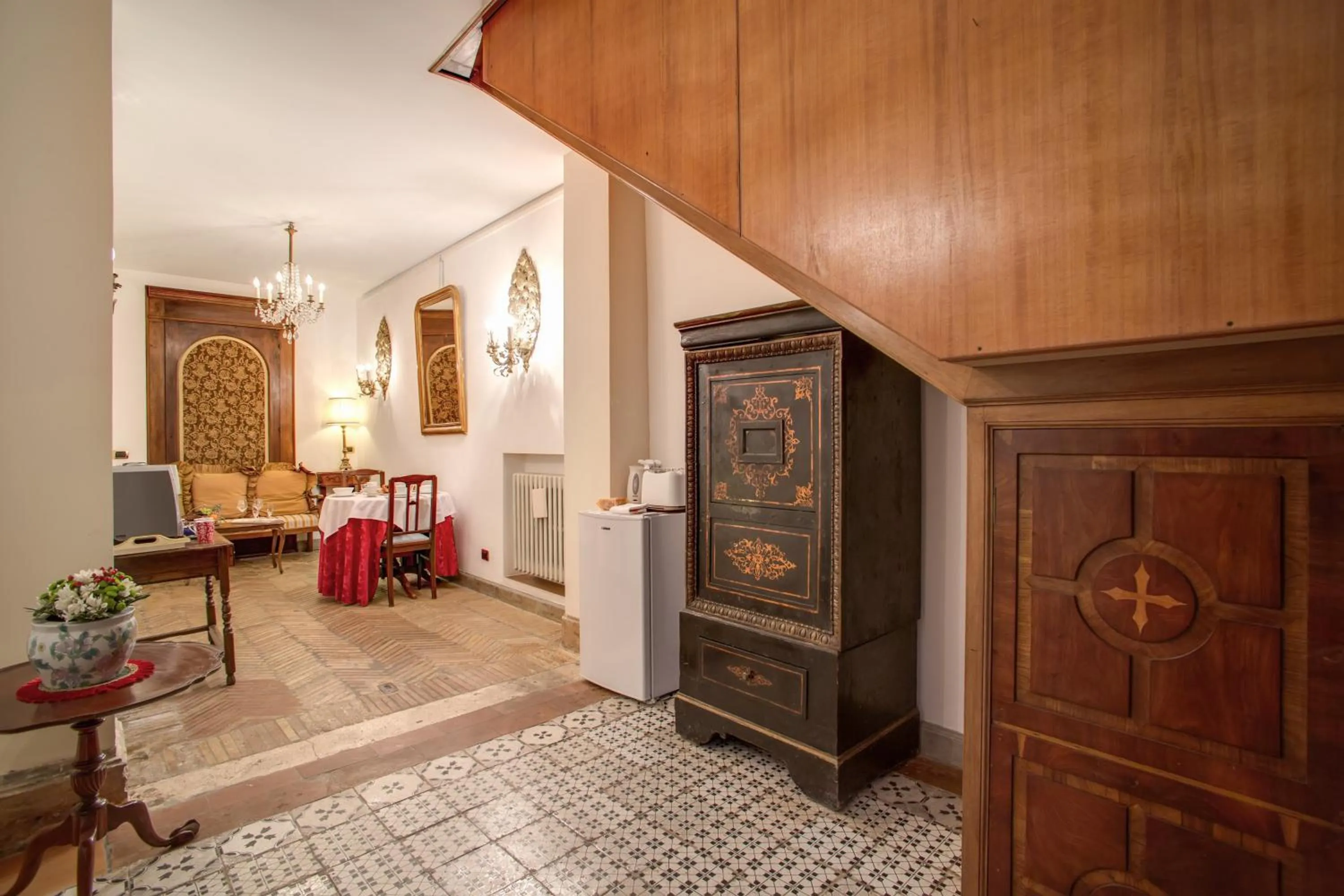 Living room in Navona Gallery Suites