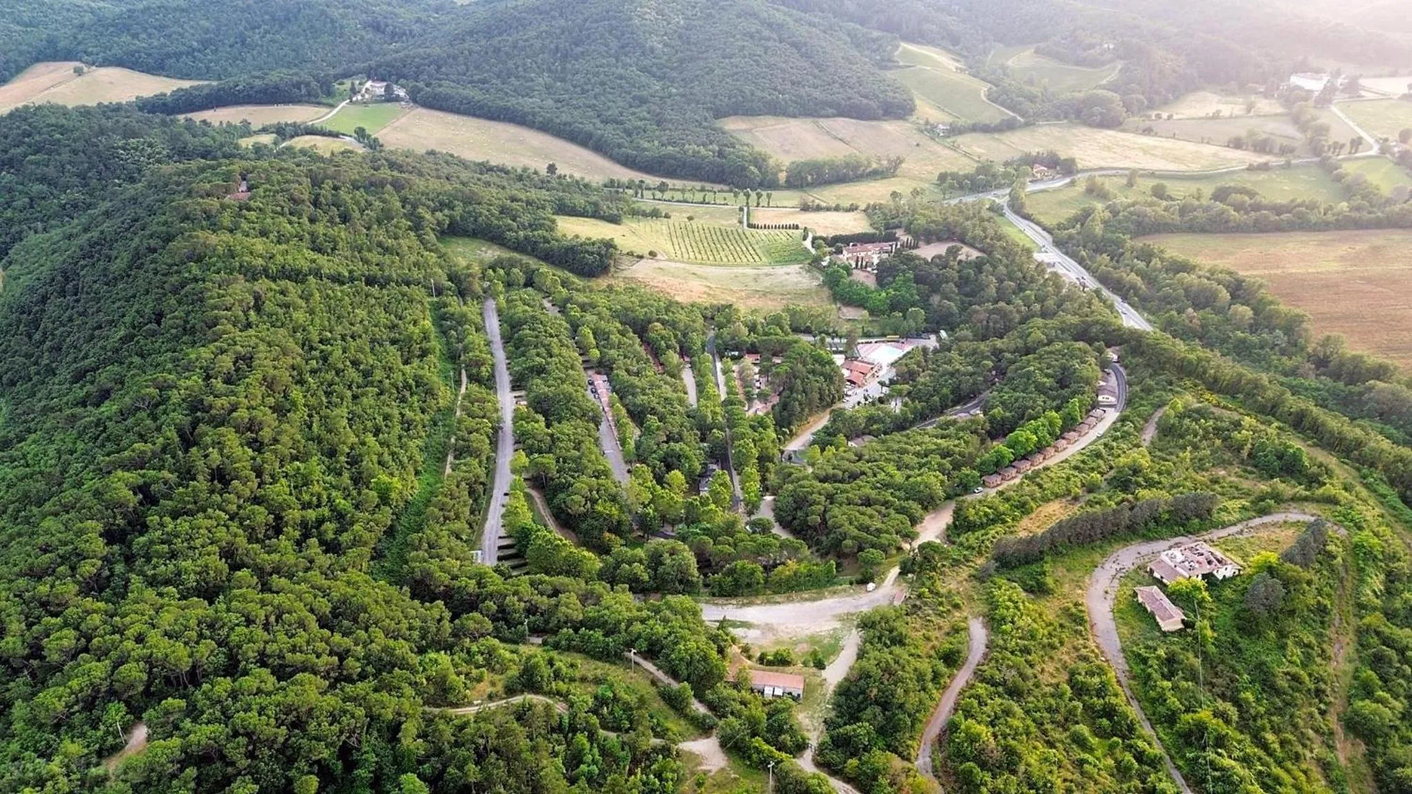 Bird's eye view in Camping Village Mugello Verde