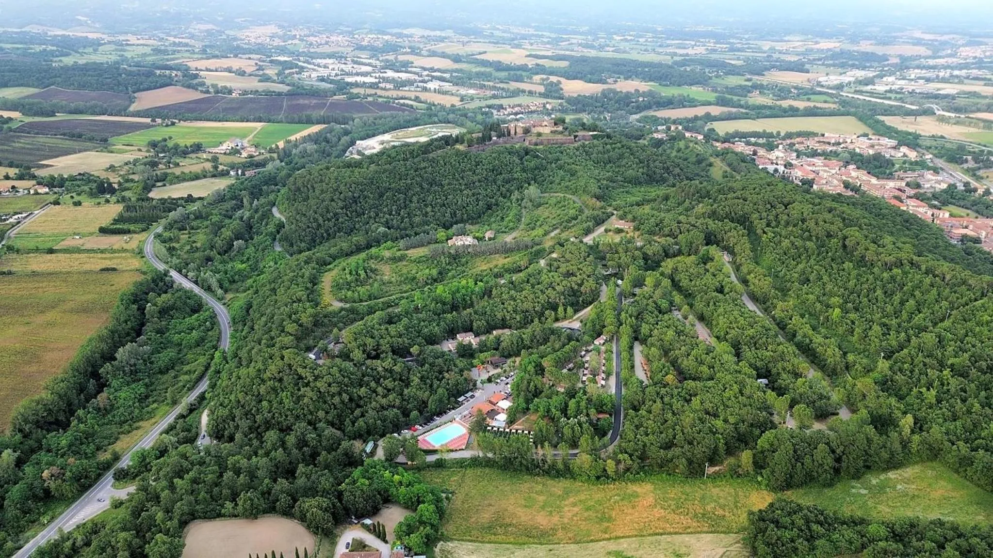 Bird's eye view in Camping Village Mugello Verde