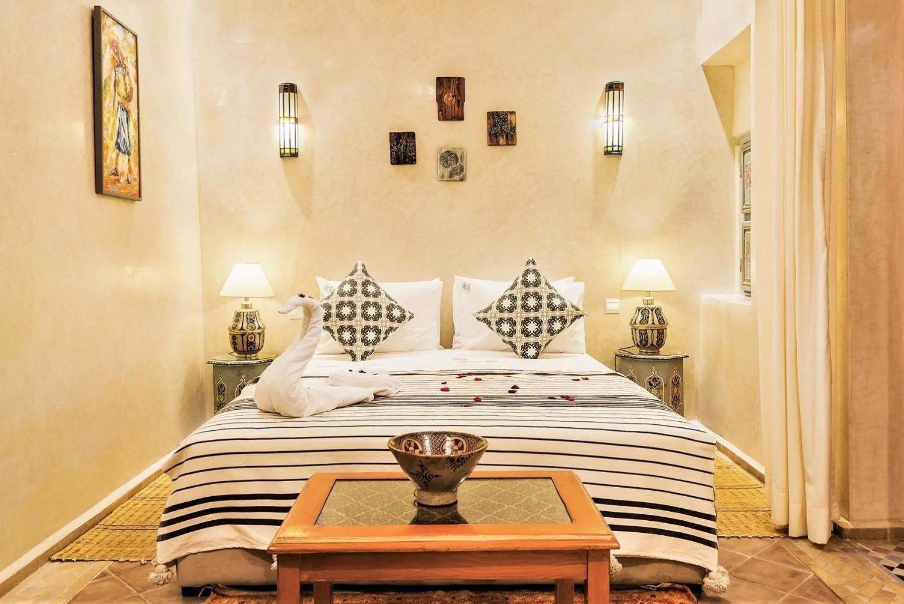 Bed in Riad Tahyra