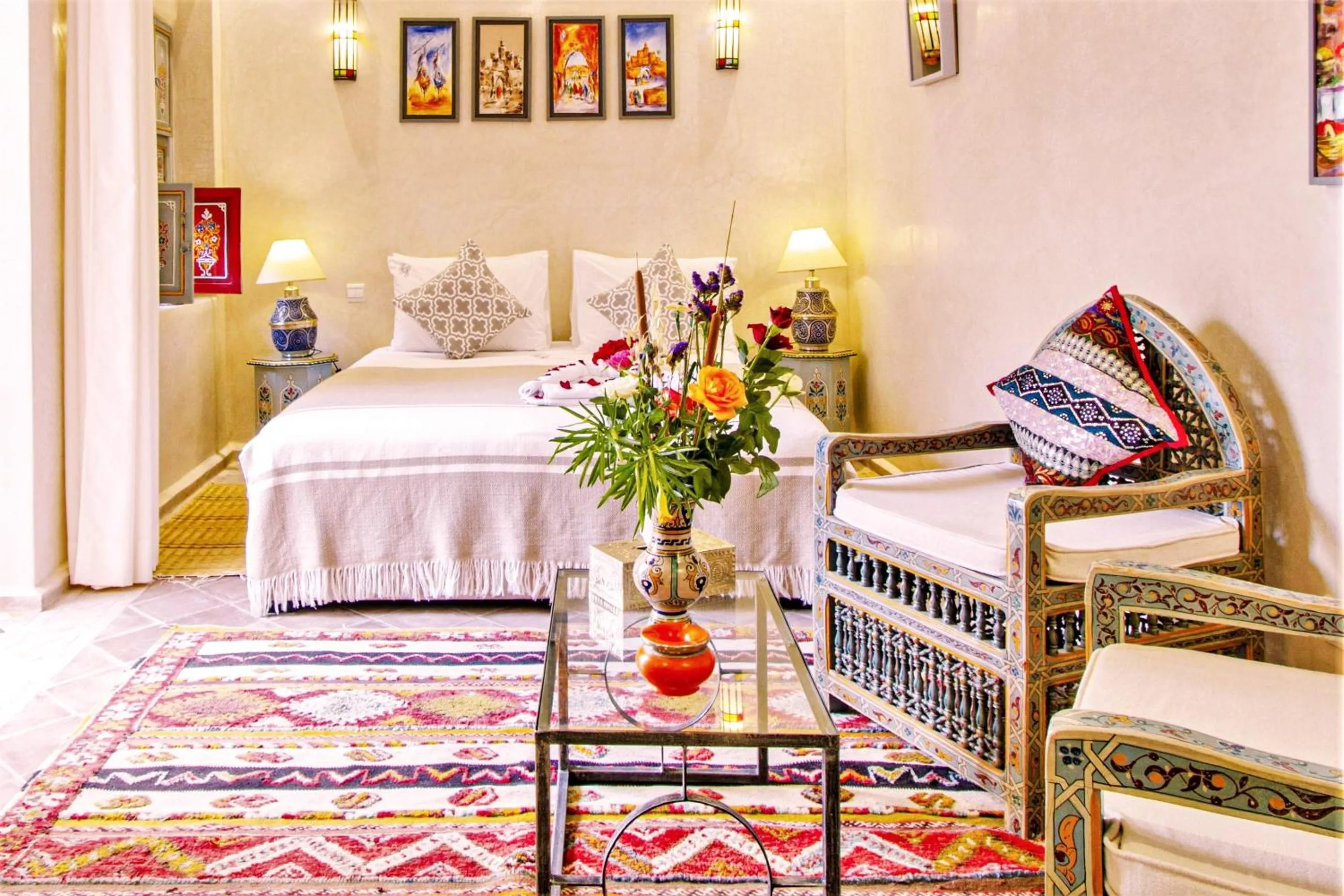 Bed in Riad Tahyra