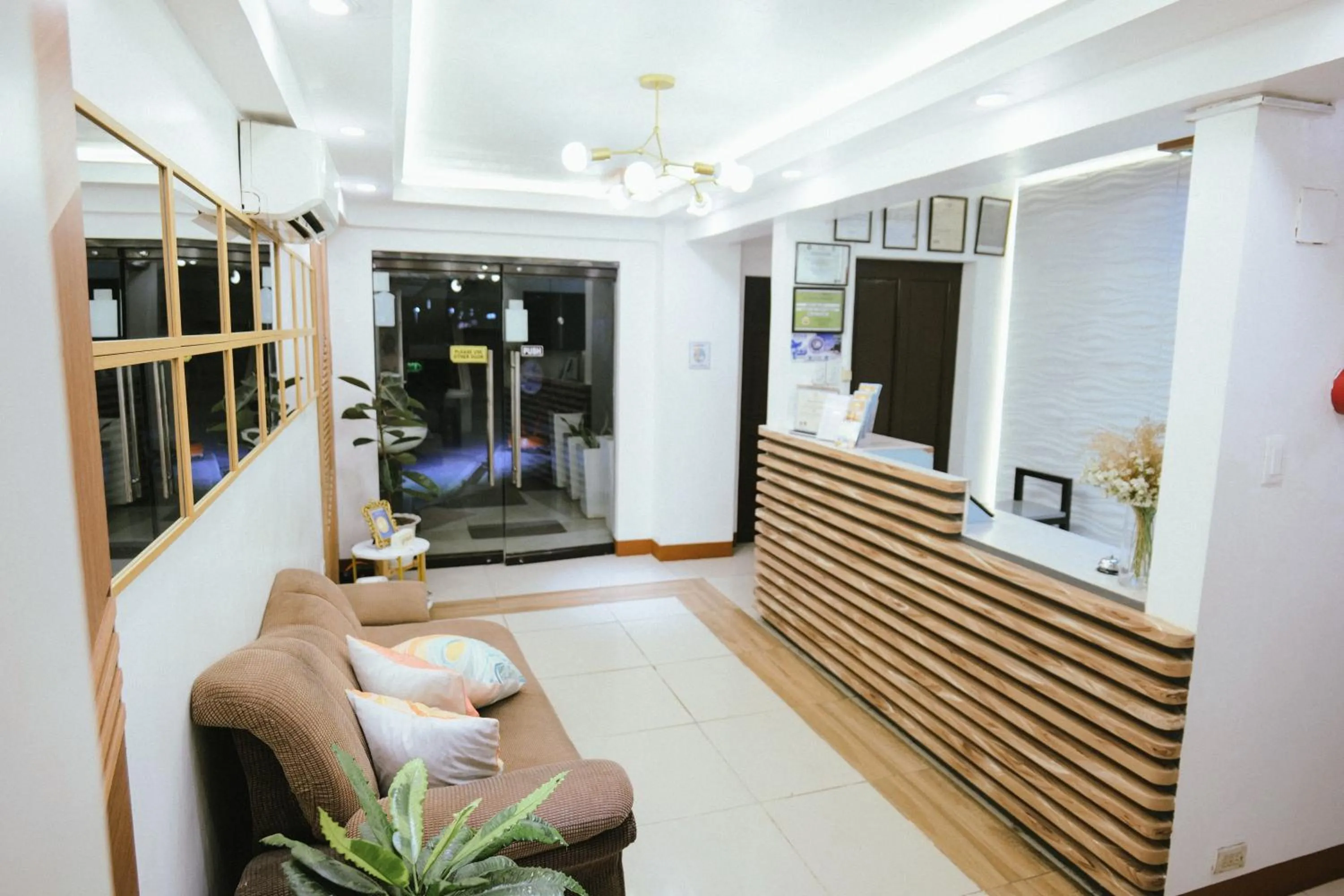 Seating area in Boracay Grace Hotel