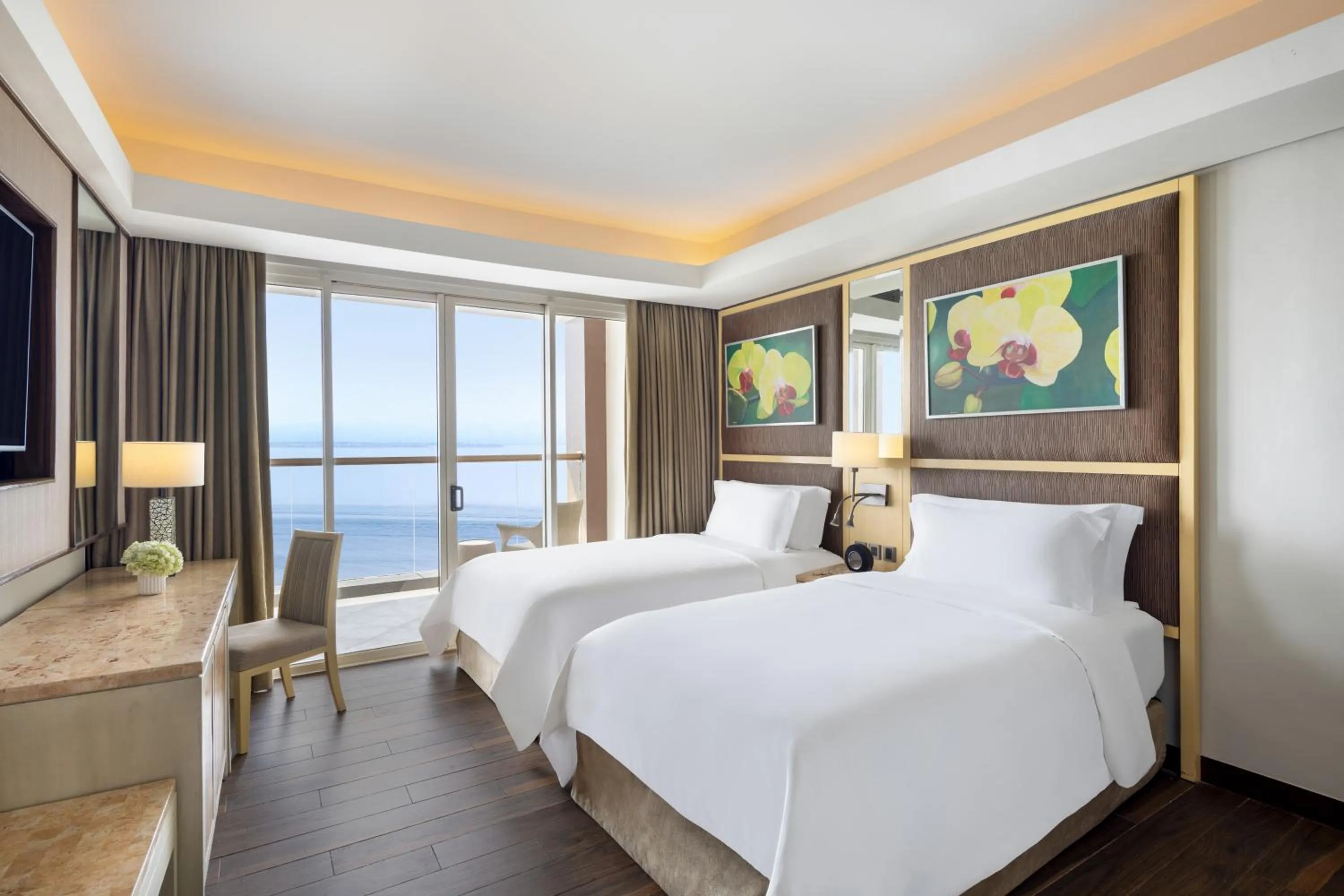 Bed in Dusit Thani Mactan Cebu Resort