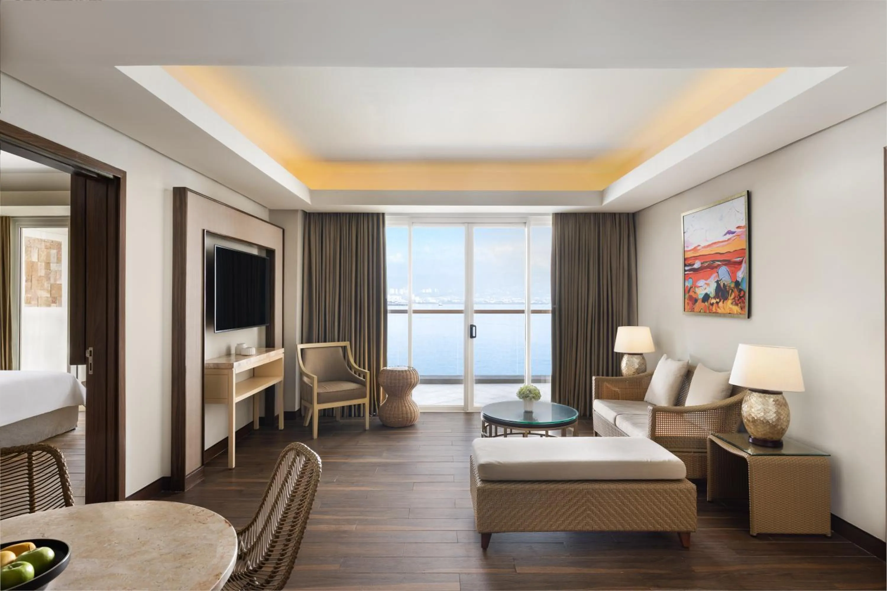 TV and multimedia, Bed in Dusit Thani Mactan Cebu Resort