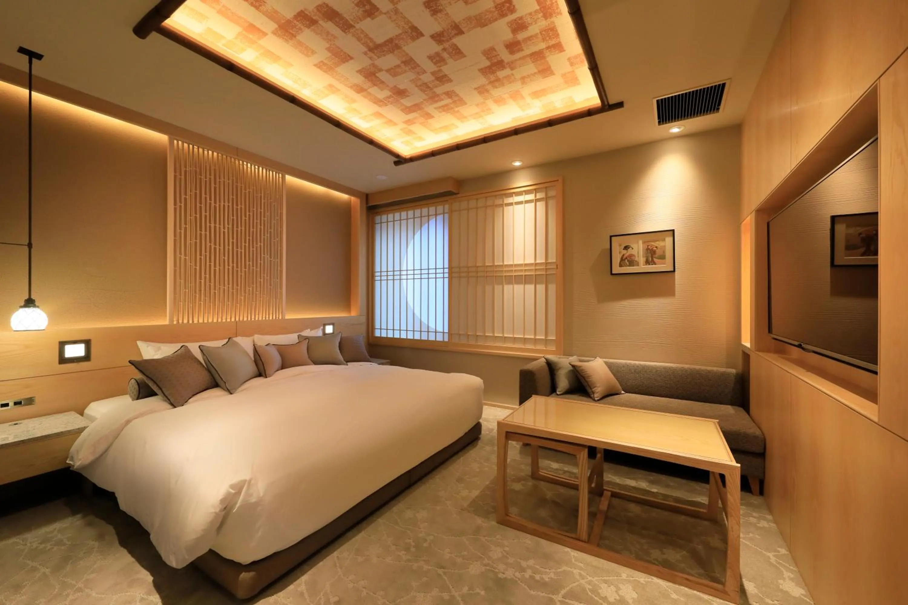 Bed in Hotel Gion Ichirin