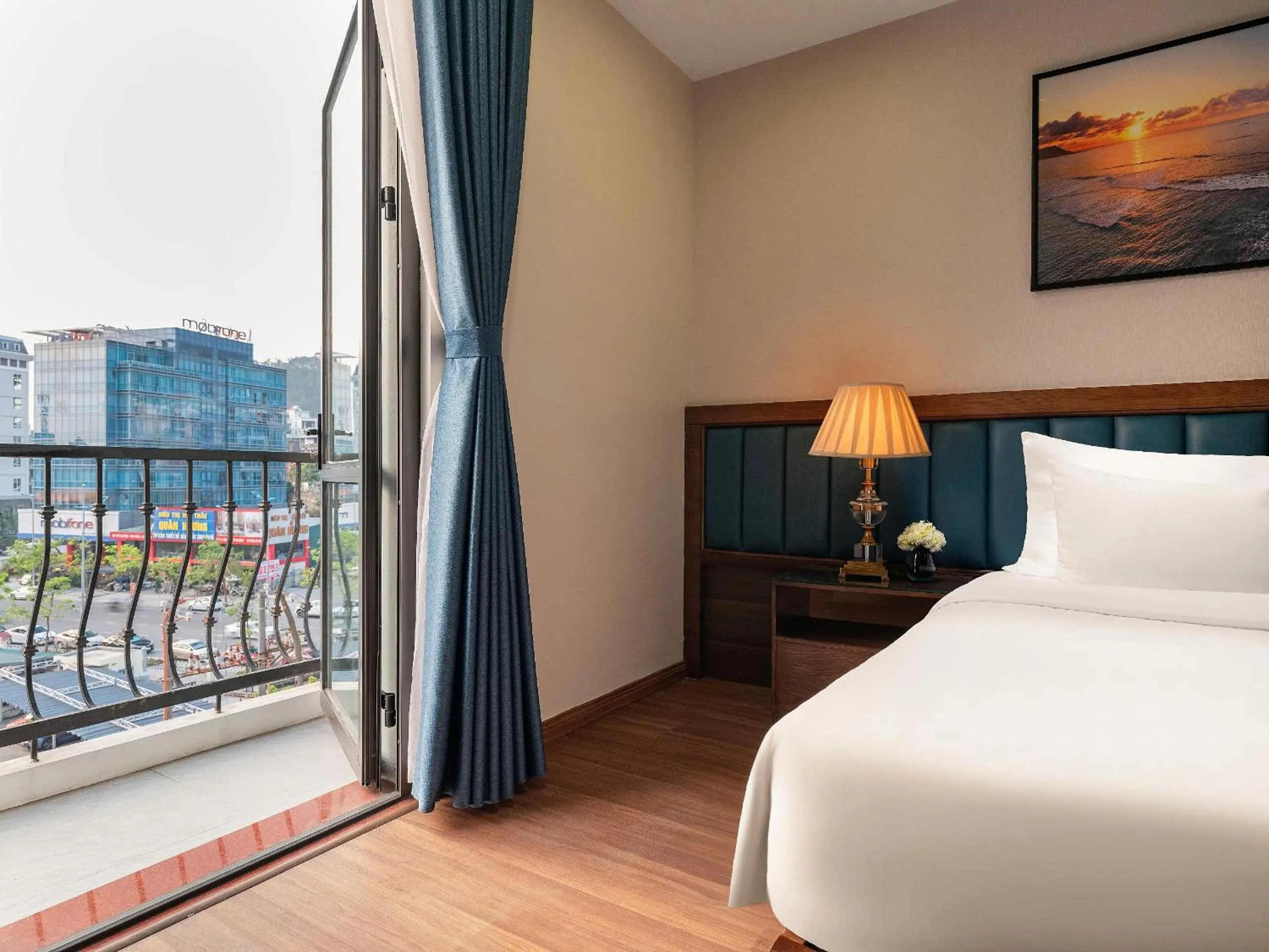 Bed in Halong Boutique Hotel