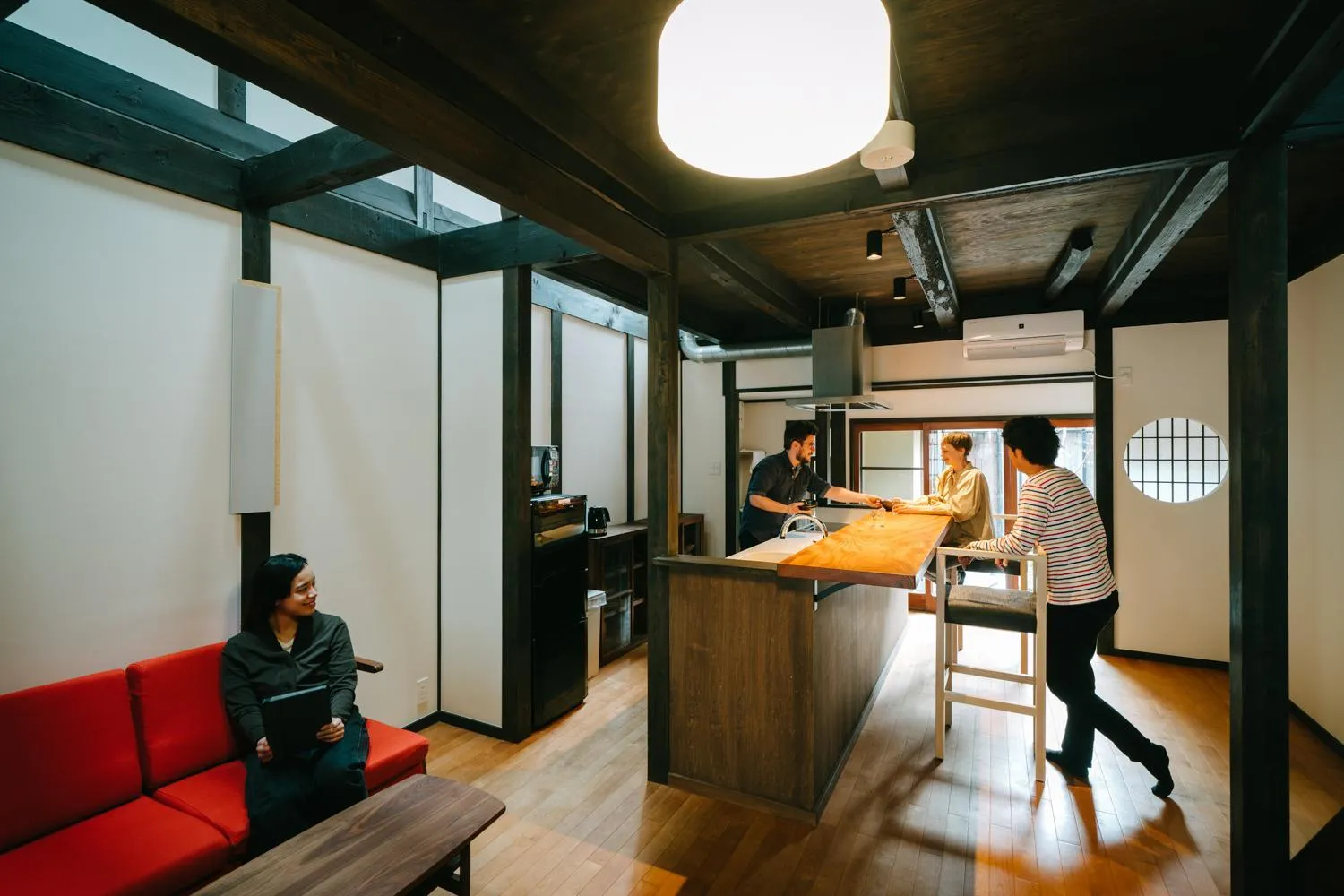 Kitchen or kitchenette, Bed in Renge-an