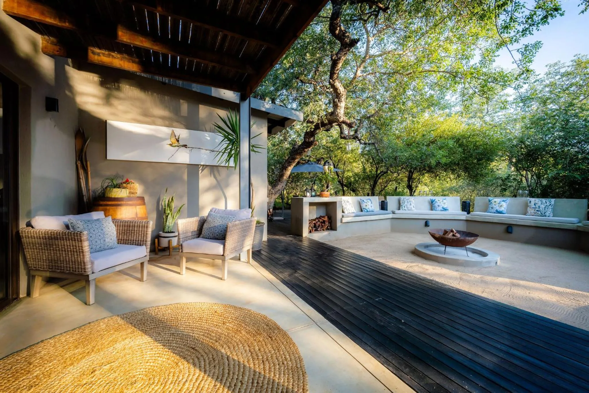 Patio in Rafiki Bush Lodge