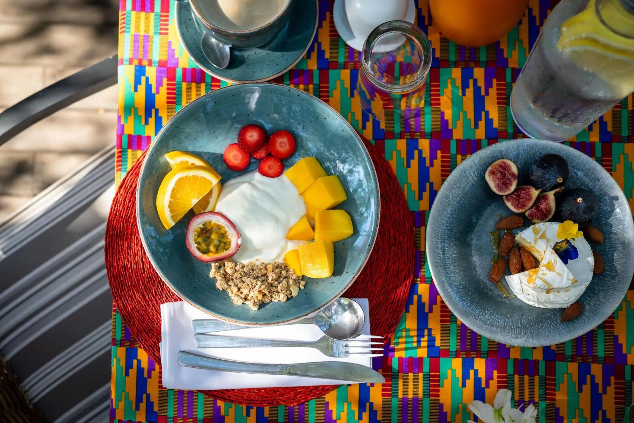 Continental breakfast in Rafiki Bush Lodge