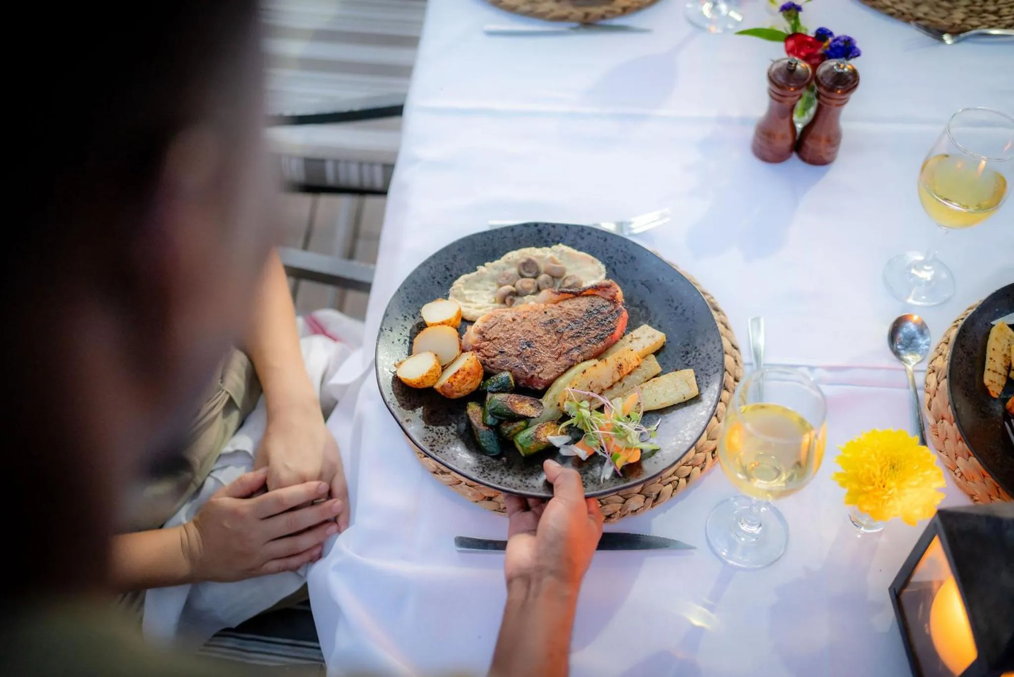 Dinner in Rafiki Bush Lodge