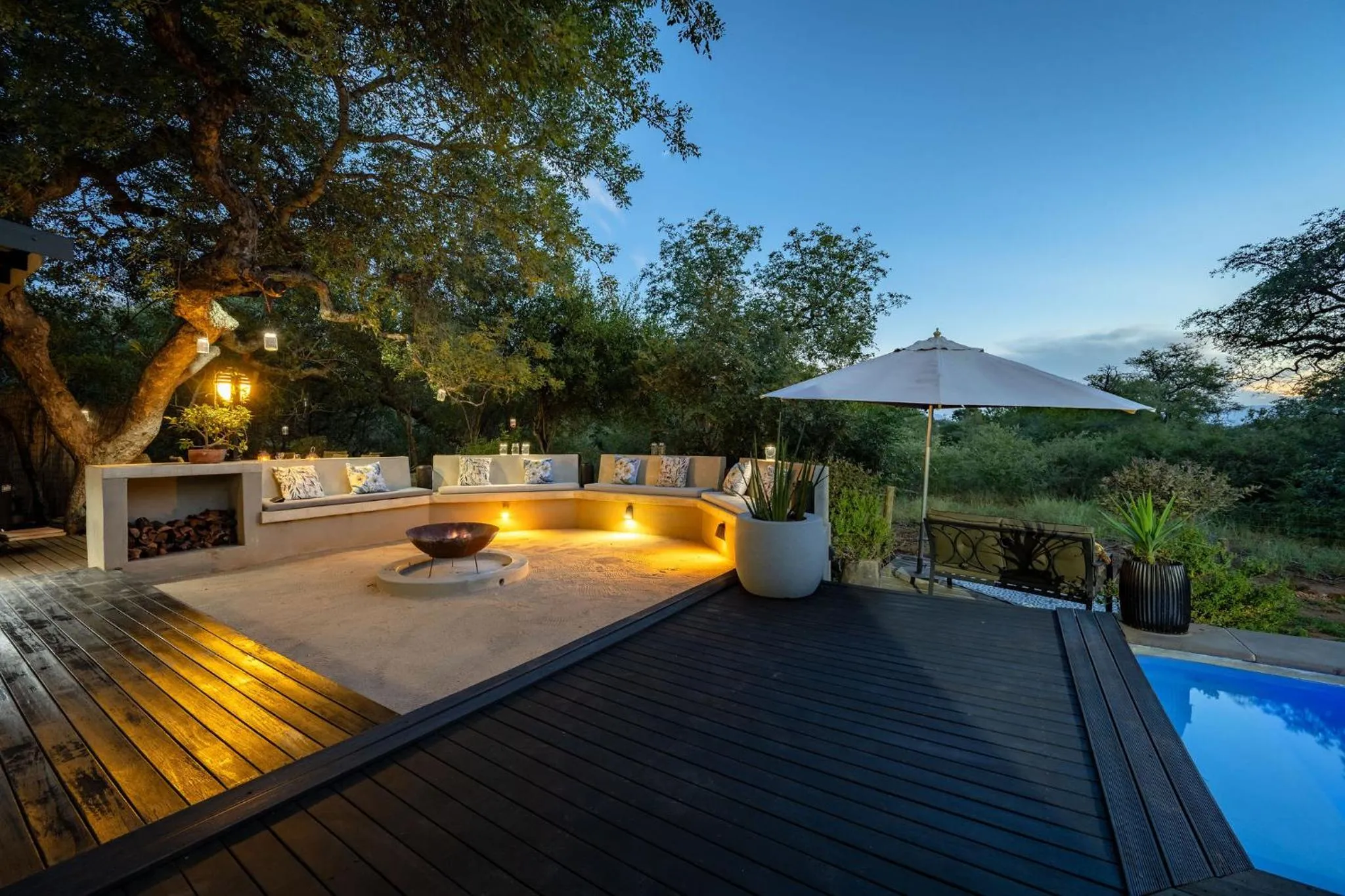 Natural landscape in Rafiki Bush Lodge