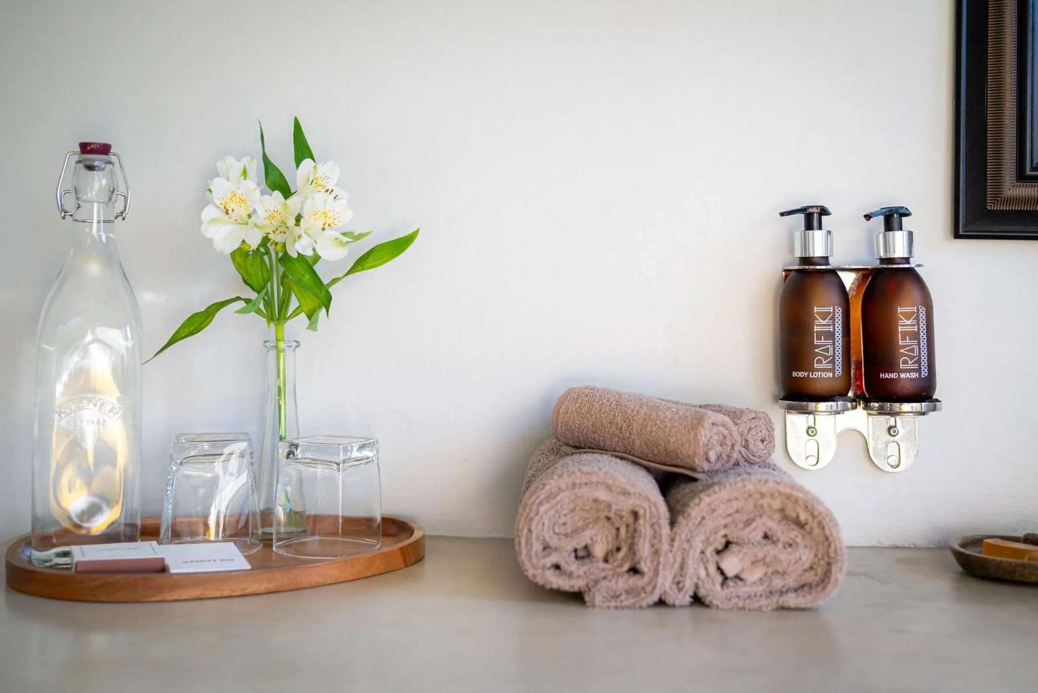 towels in Rafiki Bush Lodge