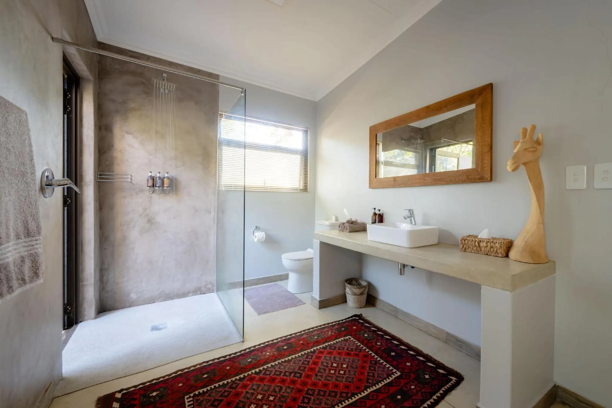 Shower in Rafiki Bush Lodge