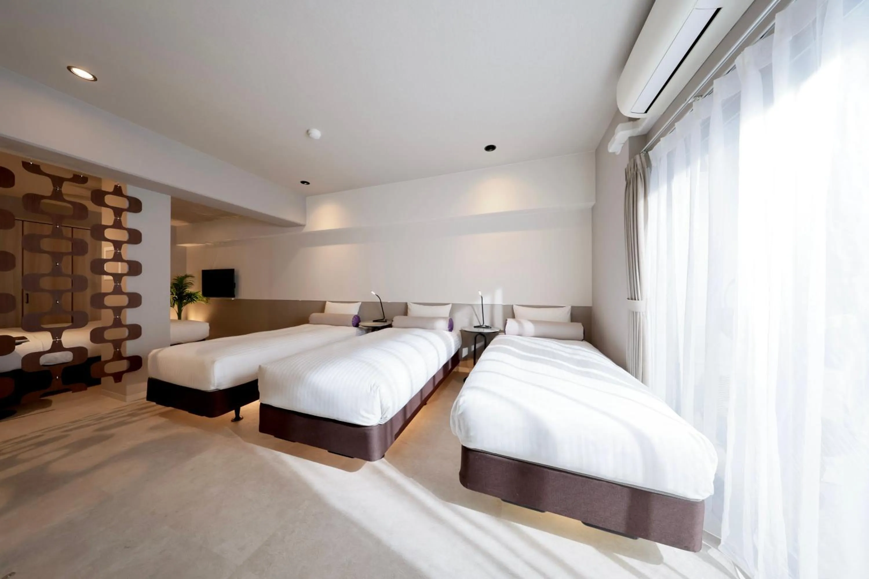 Photo of the whole room, Bed in Dotombori Crystal Hotel 3