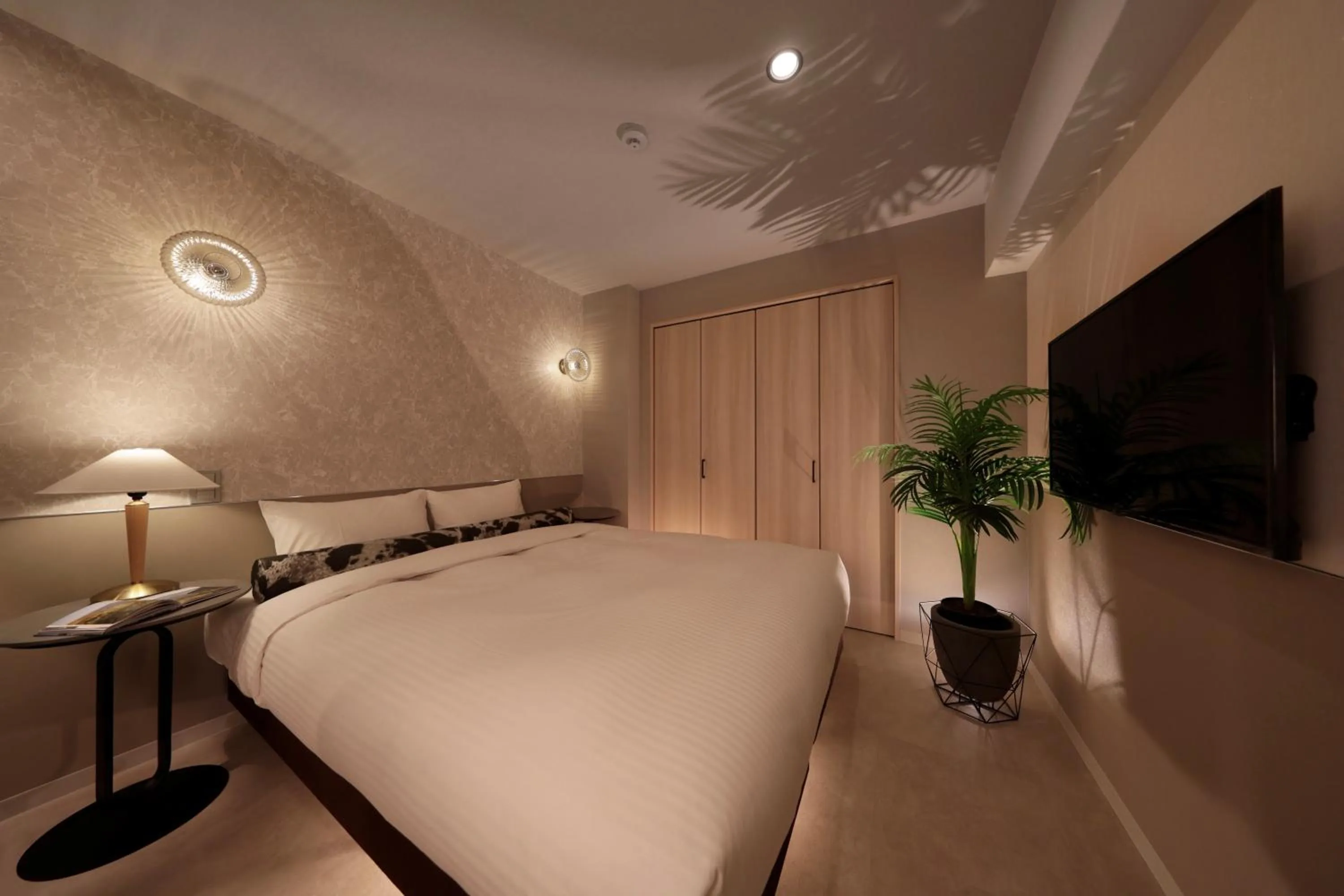 Photo of the whole room, Bed in Dotombori Crystal Hotel 3