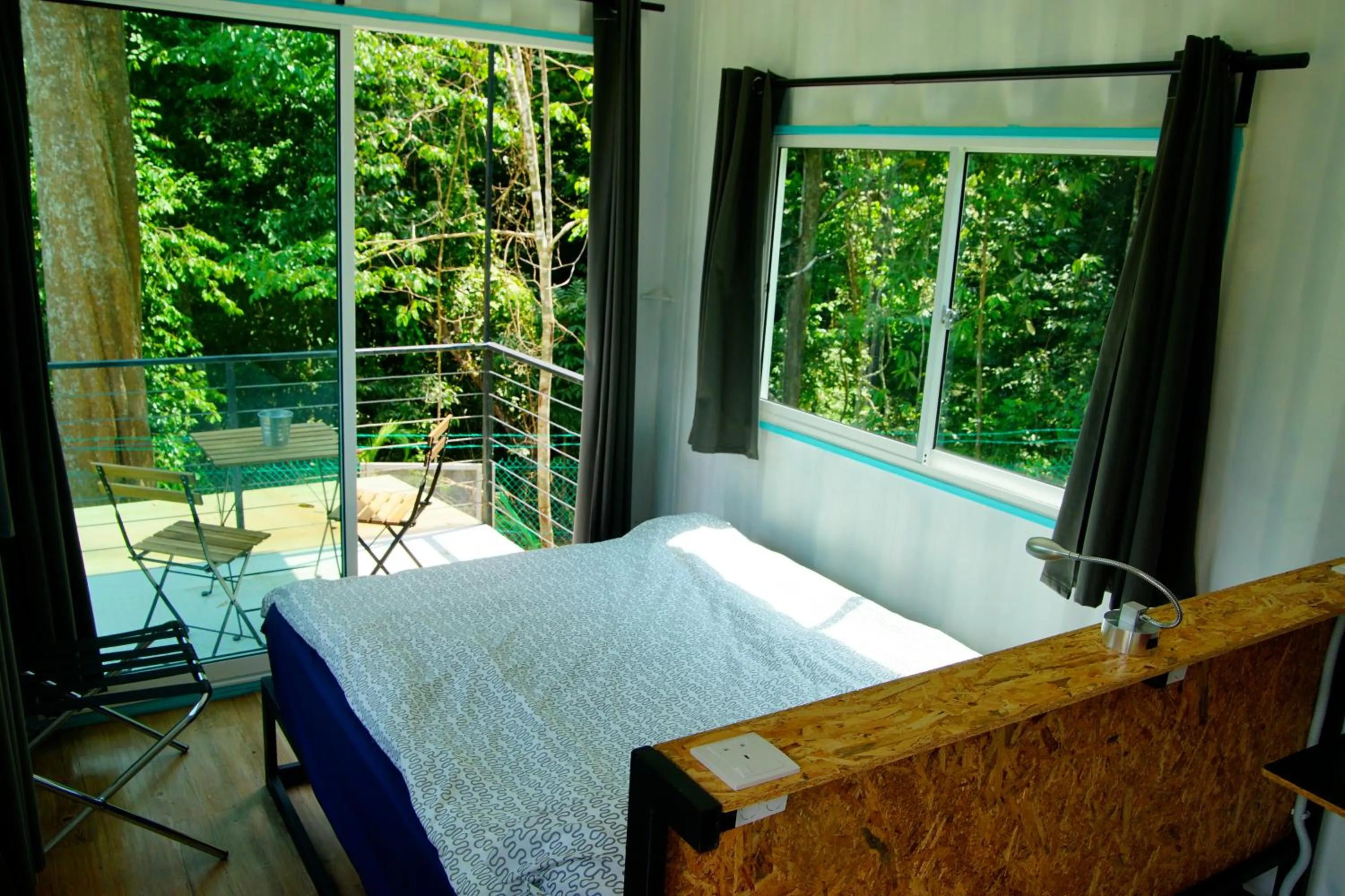 Bed in Sarang by the brook