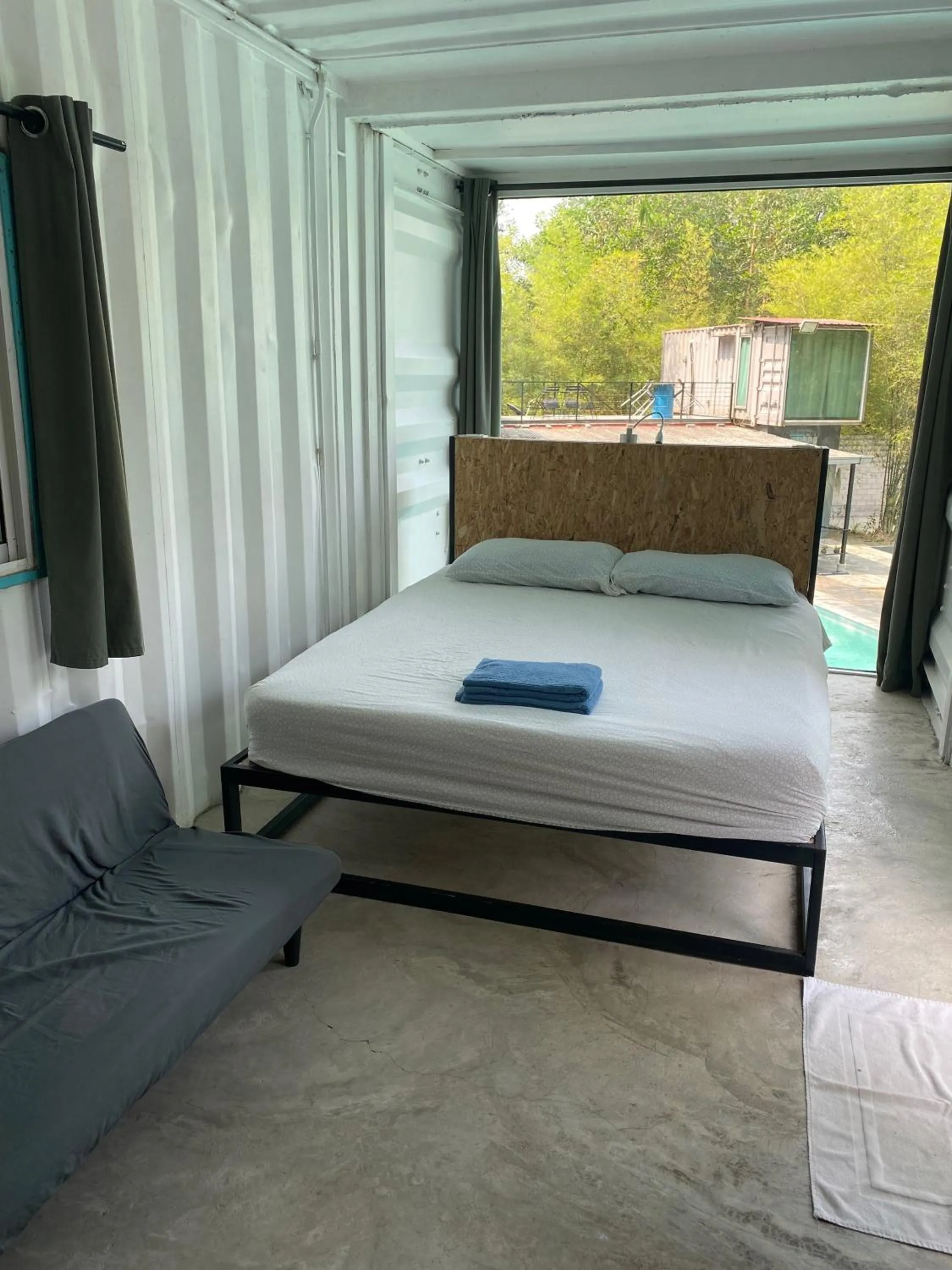 Bed in Sarang by the brook