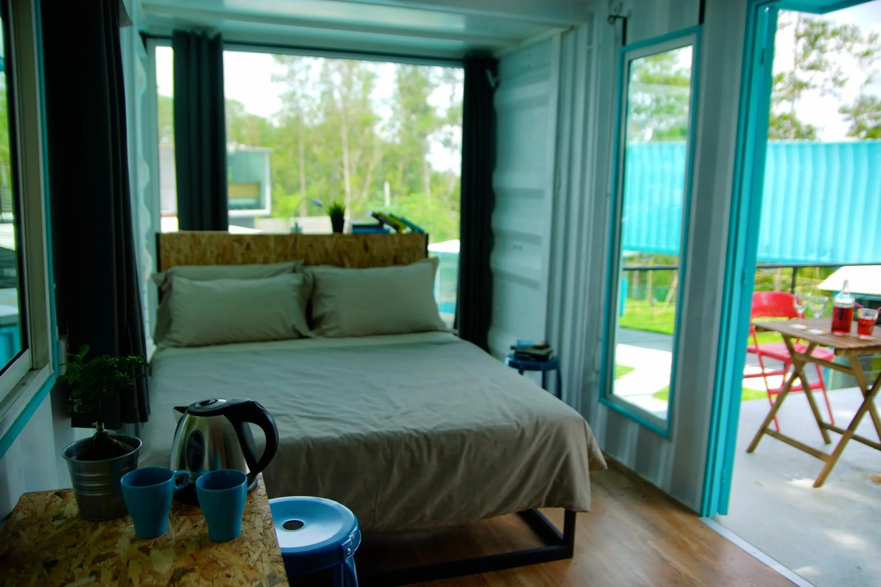 Bed in Sarang by the brook