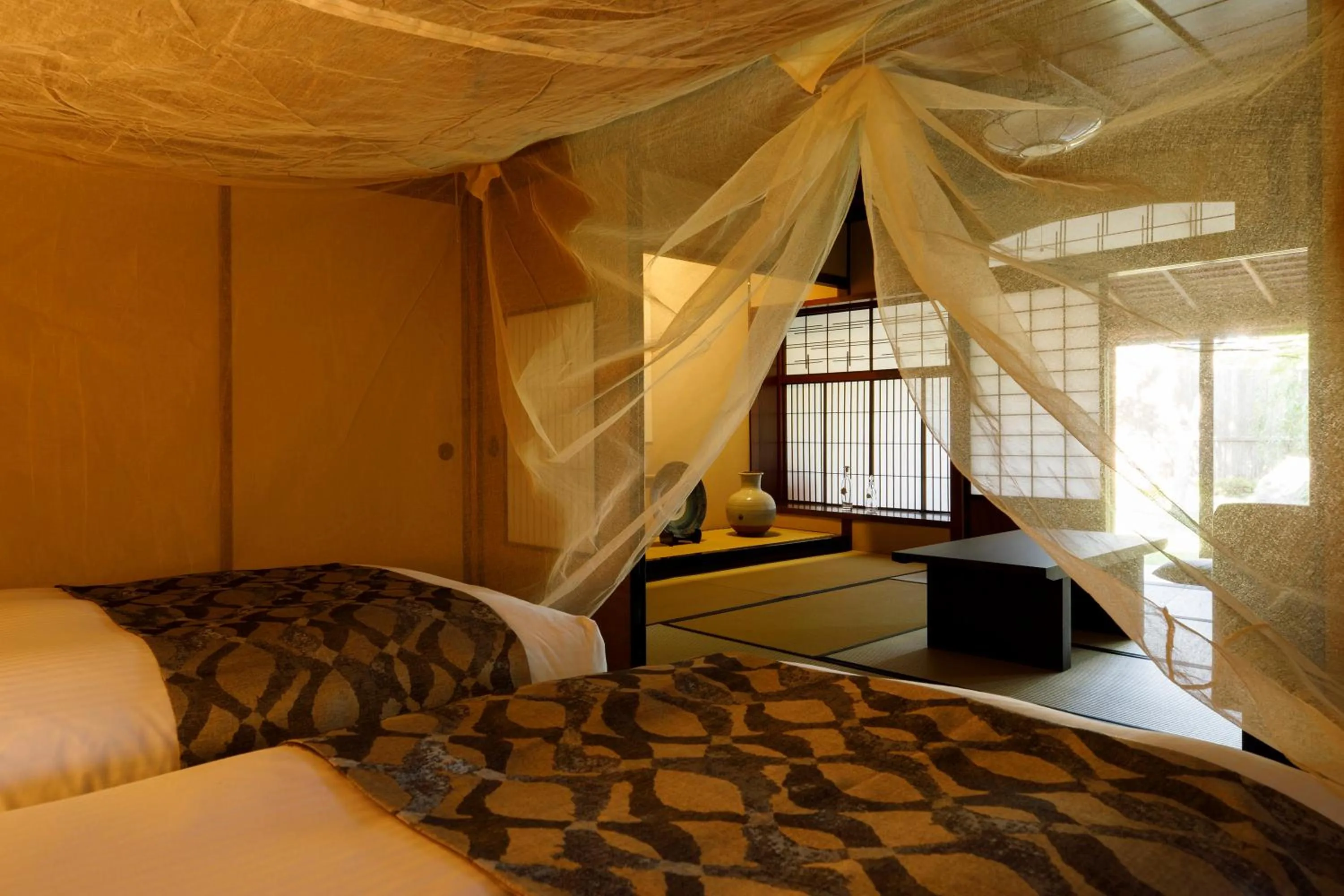Photo of the whole room, Bed in Machi no Odoriba