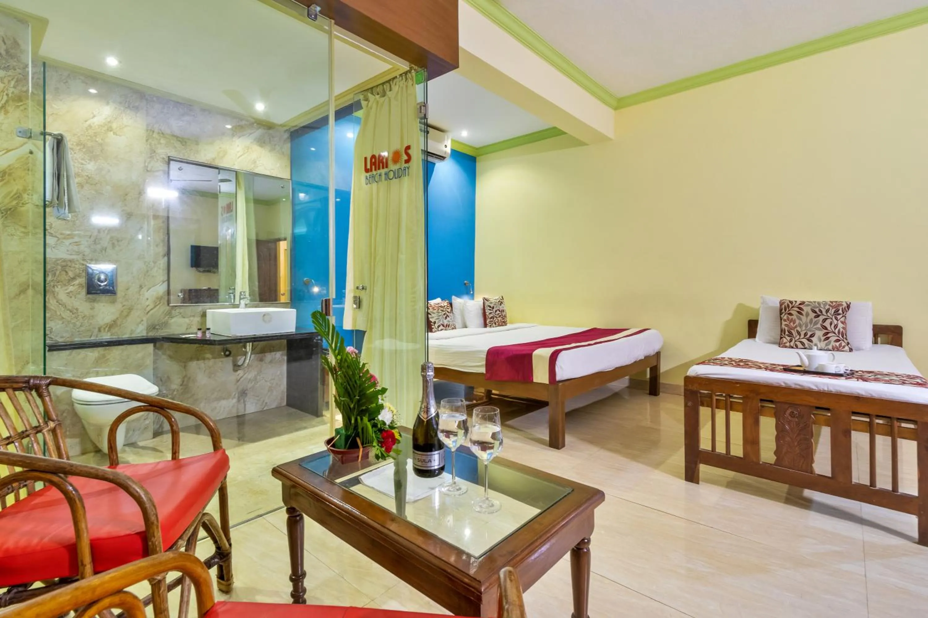 Bathroom, Bed in Larios Beach Holidays