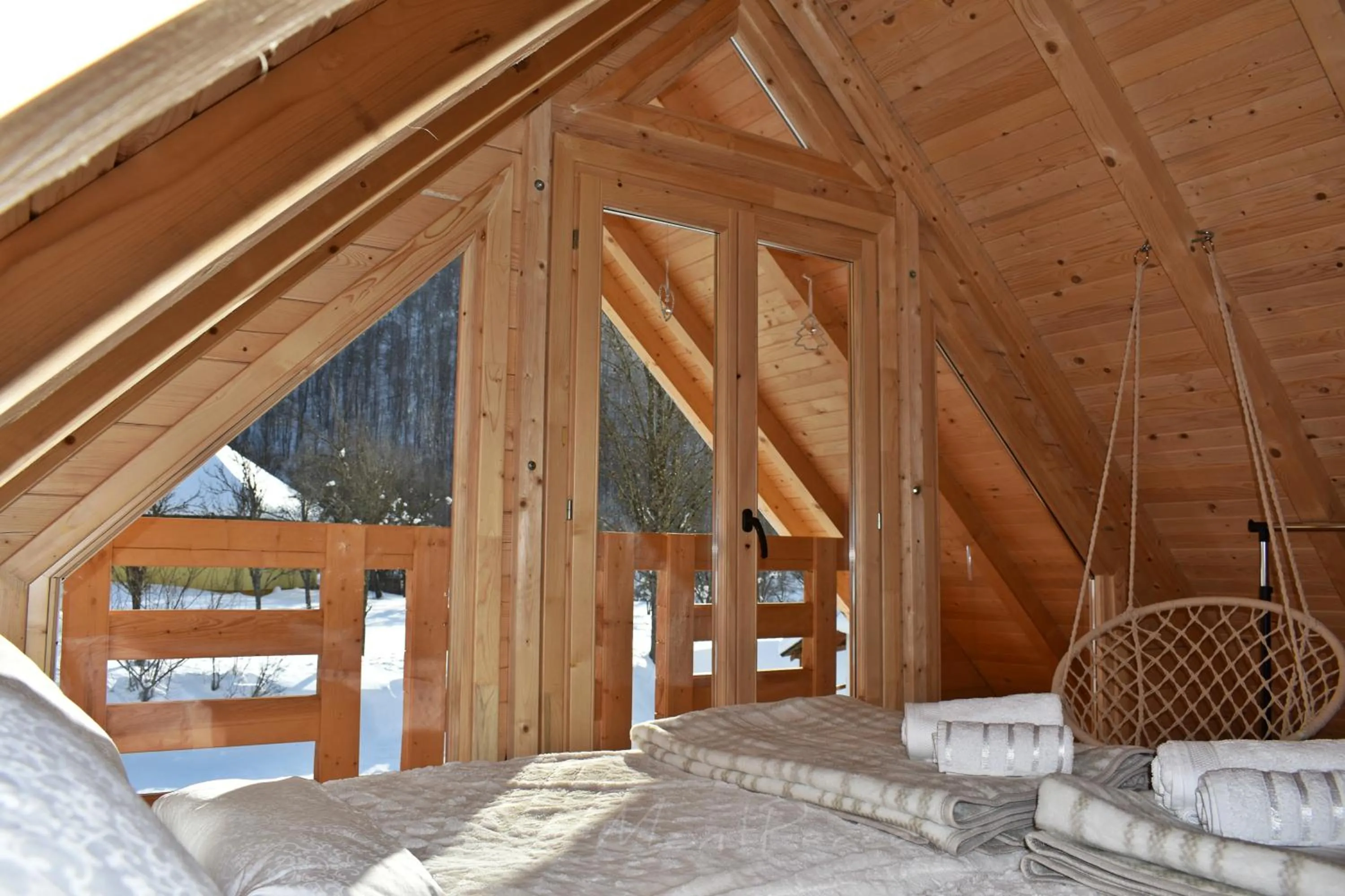 Bed in Mountain Lodge Mont Peace
