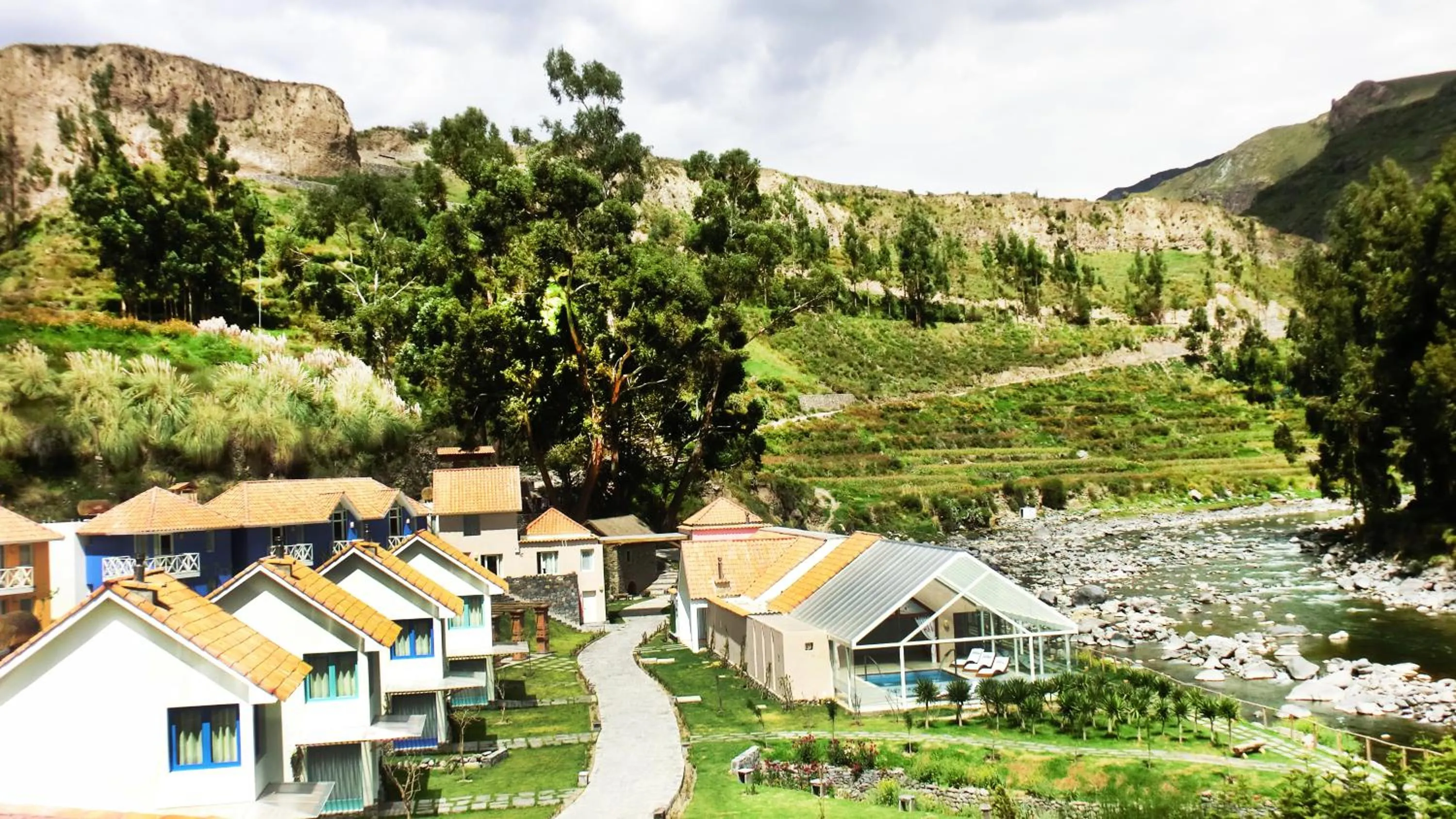 Bird's eye view in Aranwa Pueblito Encantado del Colca
