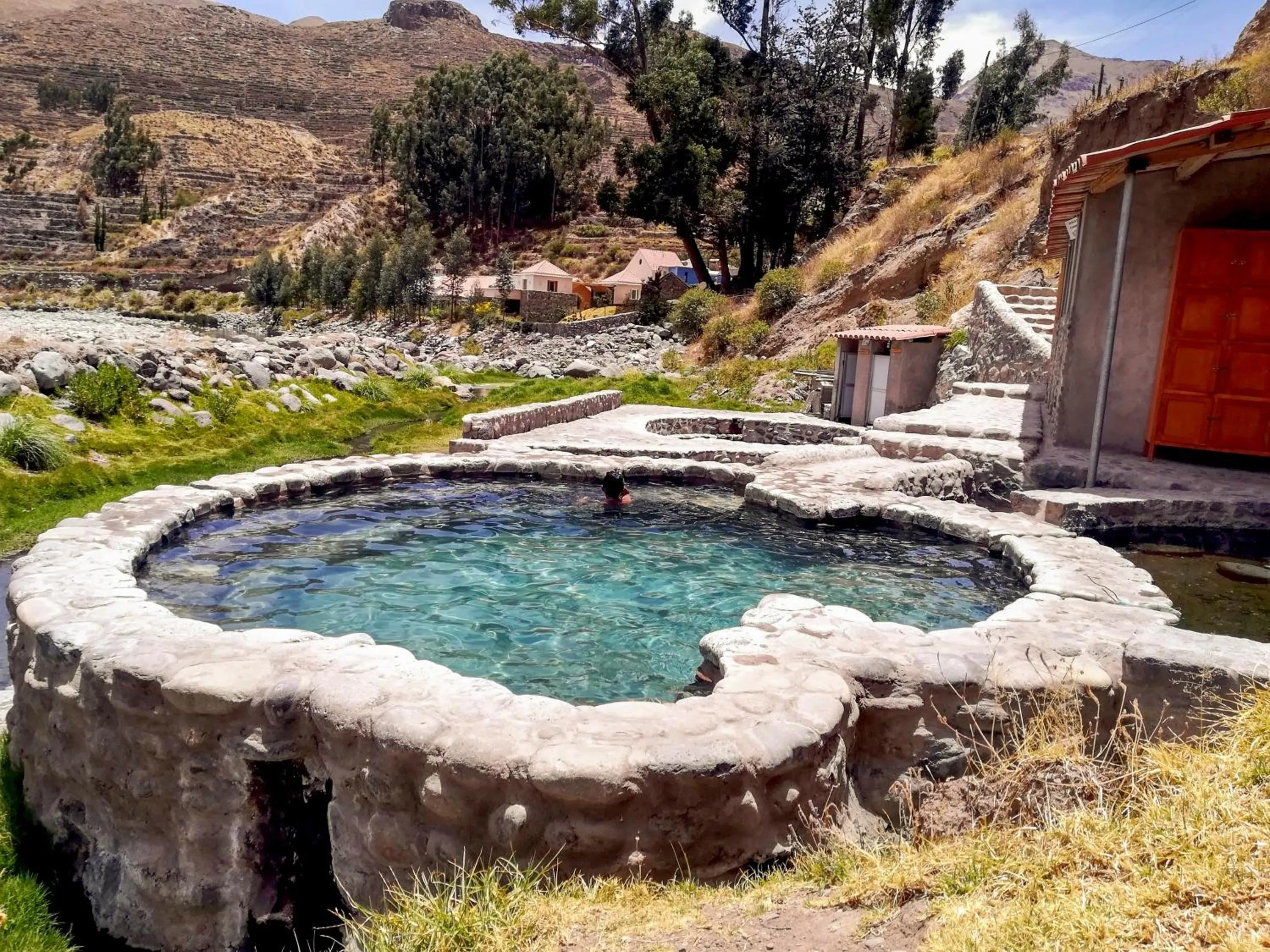 Hot Spring Bath in Aranwa Pueblito Encantado del Colca