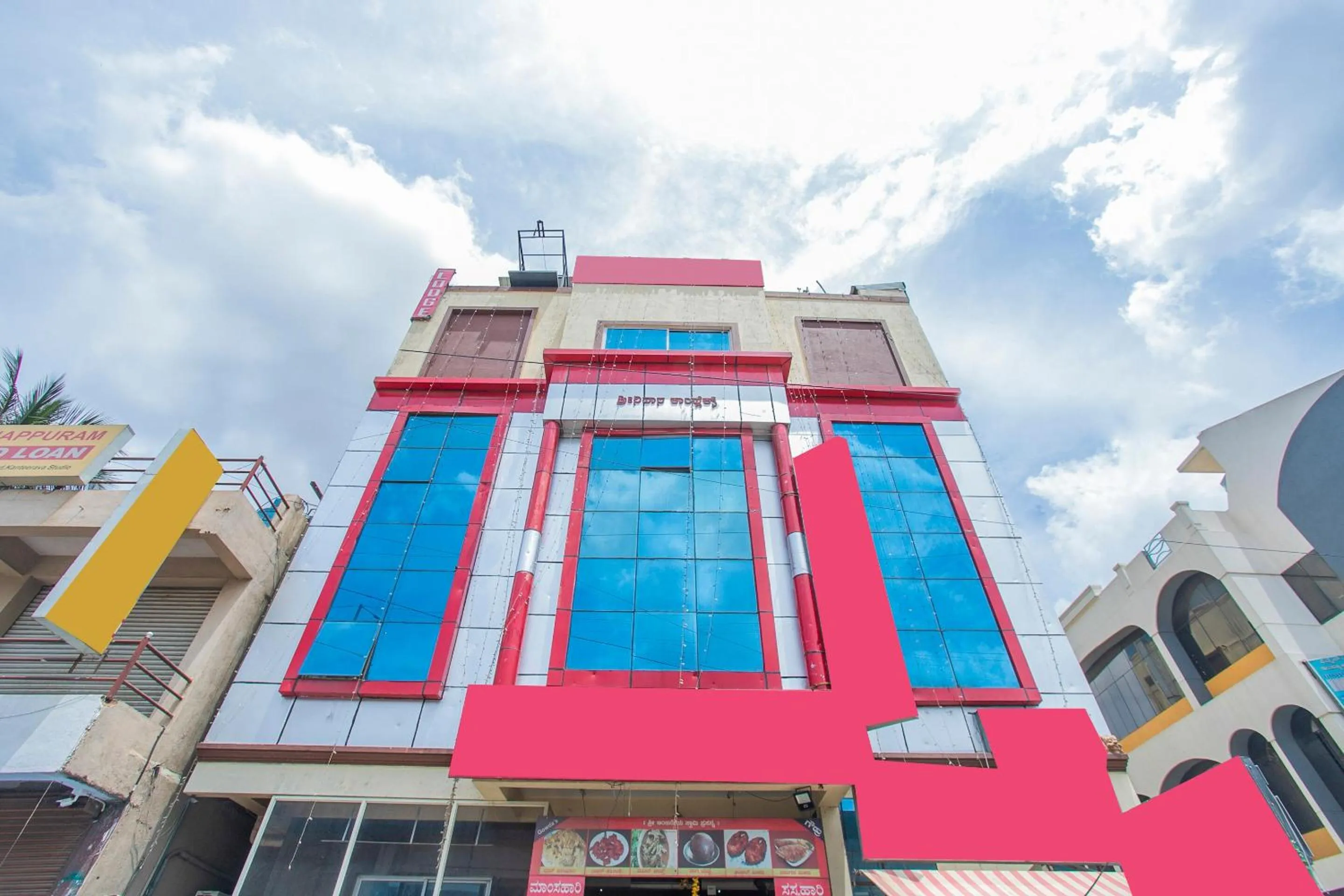 Facade/entrance in Hotel O Royal Residency Near Hare Krishna Hill