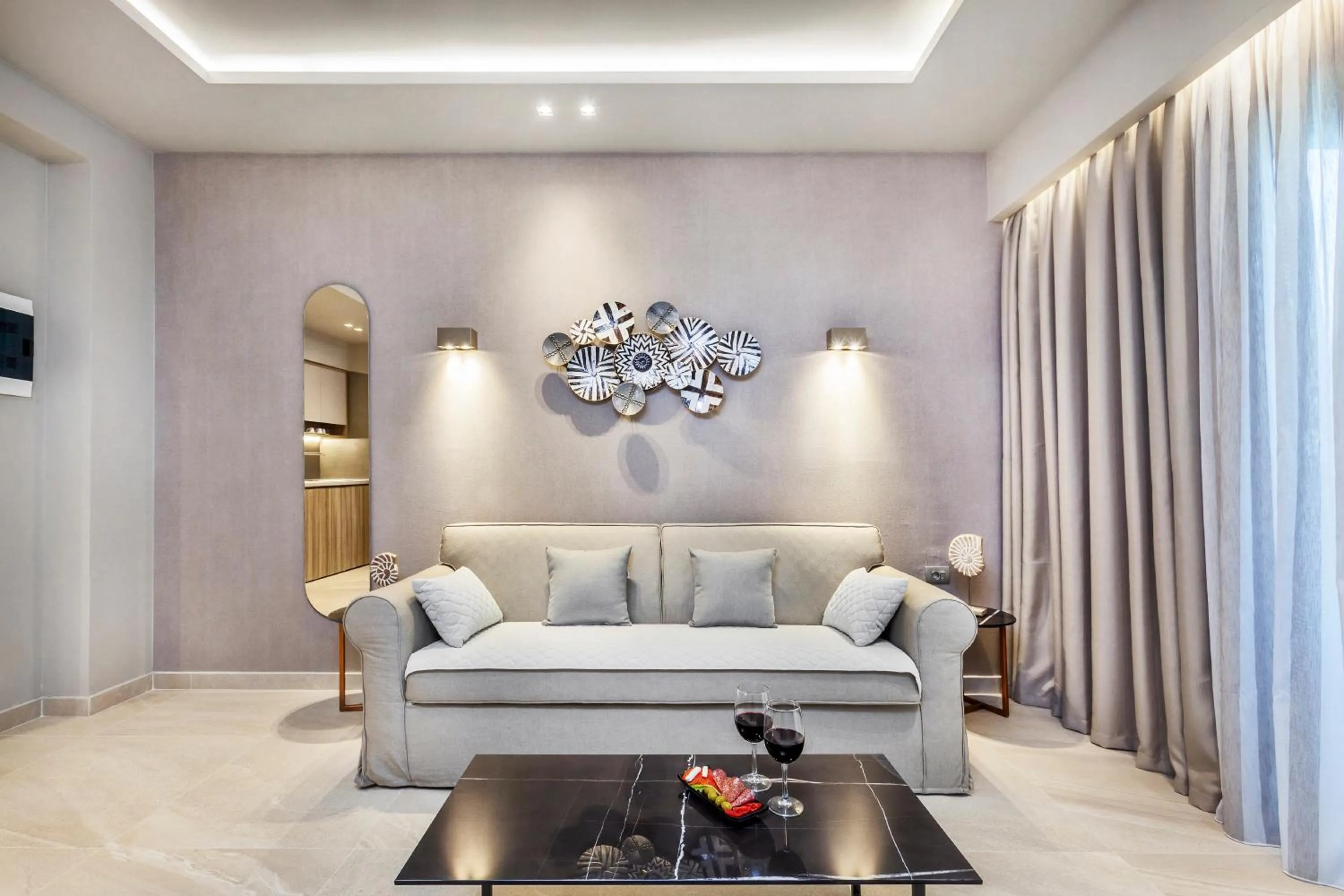 Living room in Pefki Deluxe Residences