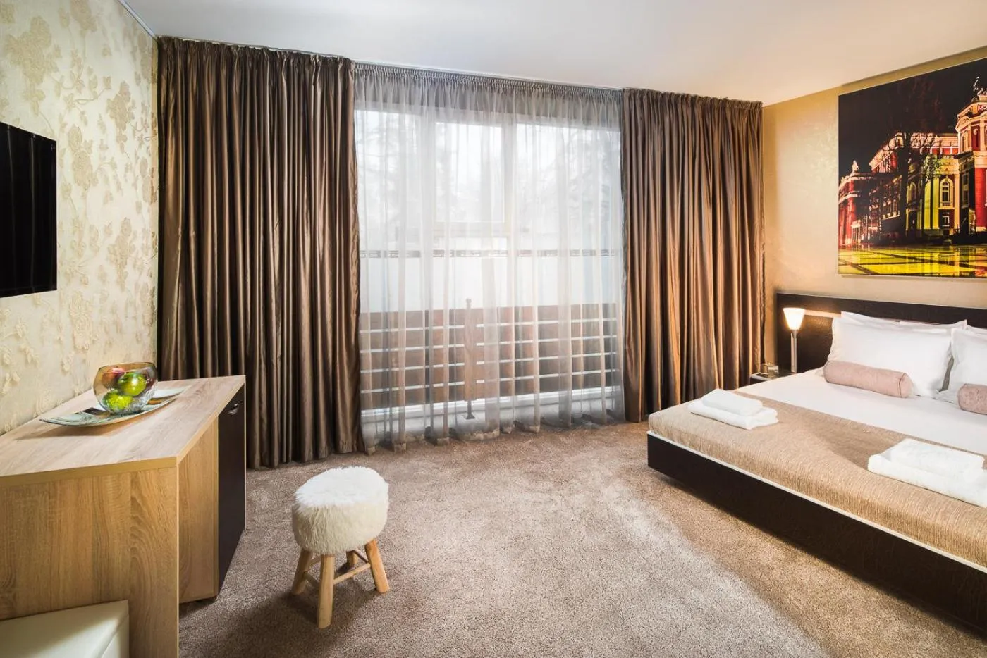 Photo of the whole room, Bed in Central Point Boutique Hotel