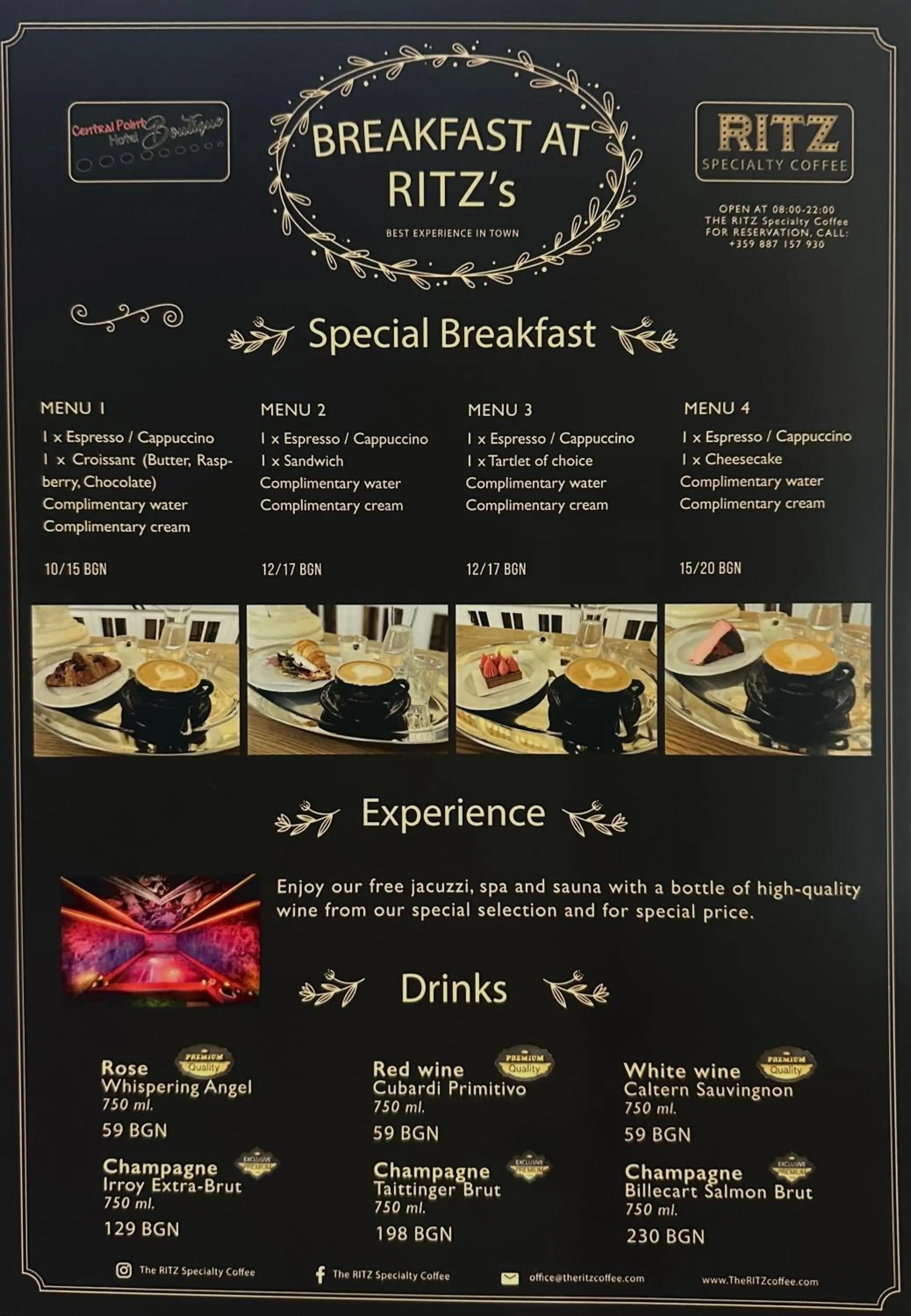 Food in Central Point Boutique Hotel